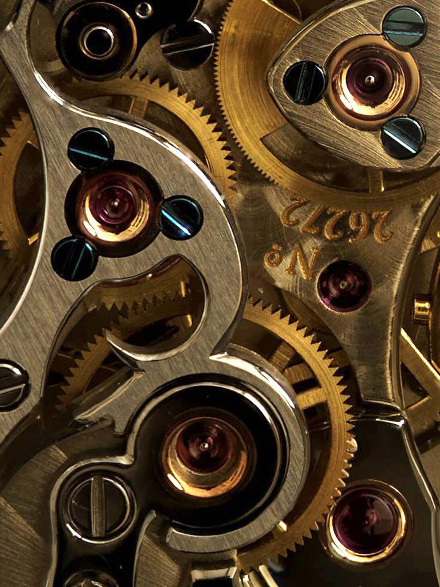 Gear: Steampunk mechanism machine, Engineering, Mechanical system, A transmission. 1540x2050 HD Background.