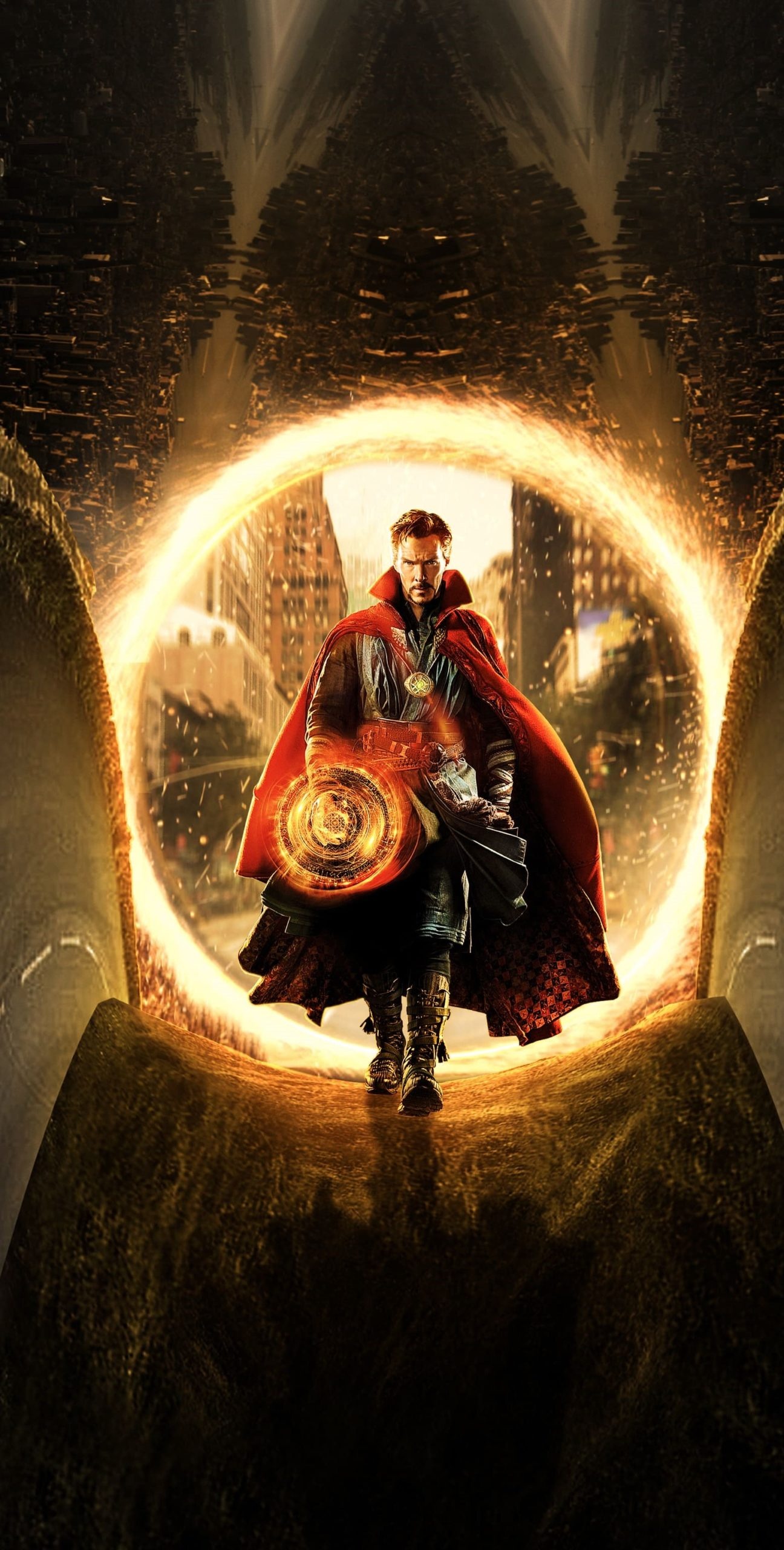 Benedict Cumberbatch, Doctor Strange, Striking wallpapers, Visual spectacle, 1300x2560 HD Handy