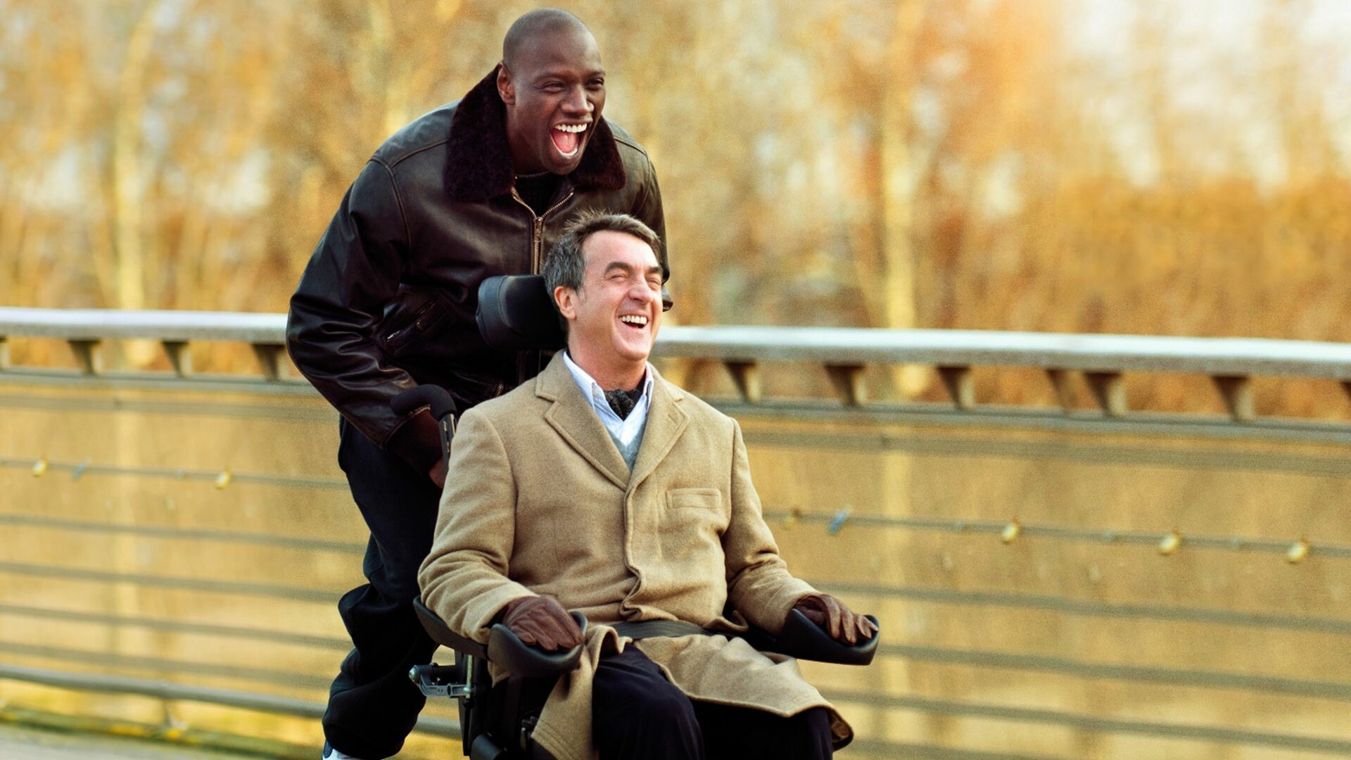 Omar Sy: Known for his role in the multi-award winning French film The Intouchables. 1920x1080 Full HD Wallpaper.