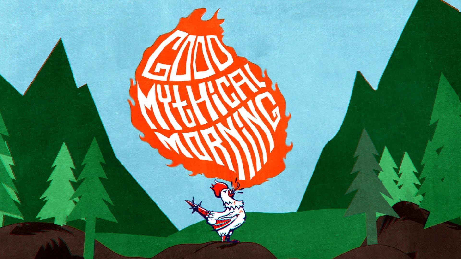 Good Mythical Morning: GMM daytime talk show, The title card of Season 2-5 made by Eden Soto, 2012-2014. 1920x1080 Full HD Wallpaper.