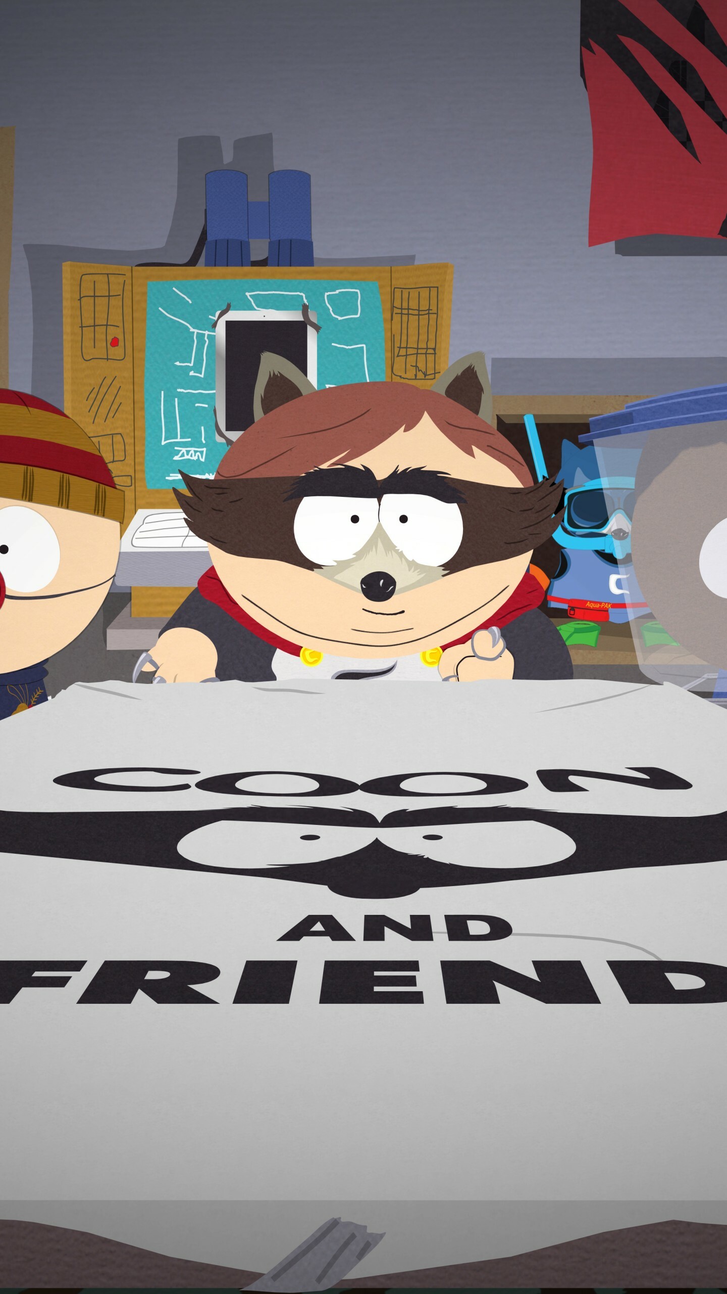 South Park: The Fractured but Whole, E3 2017, Games, Coon and Friends. 1440x2560 HD Background.