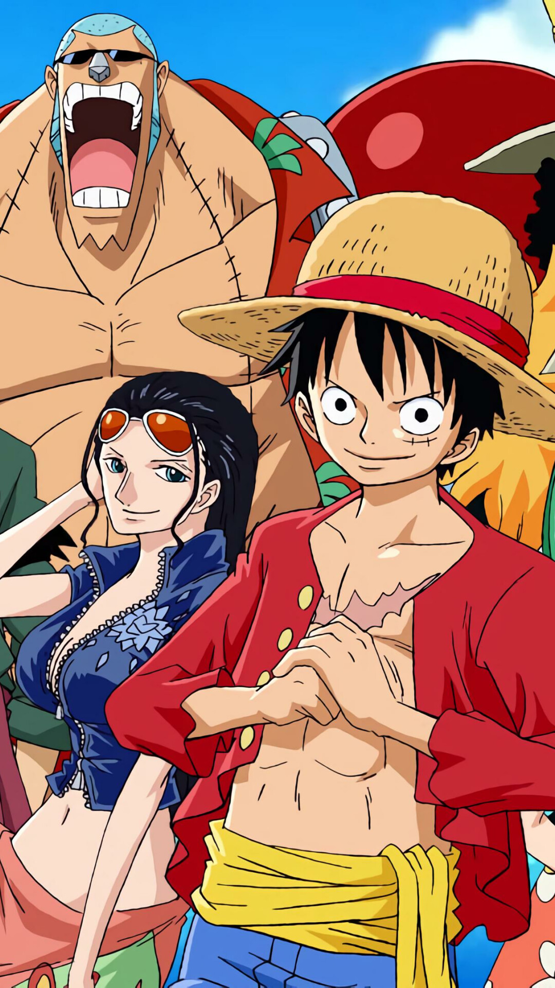 One Piece, Straw Hat pirates, Mysterious island, Ancient treasure, 1080x1920 Full HD Phone