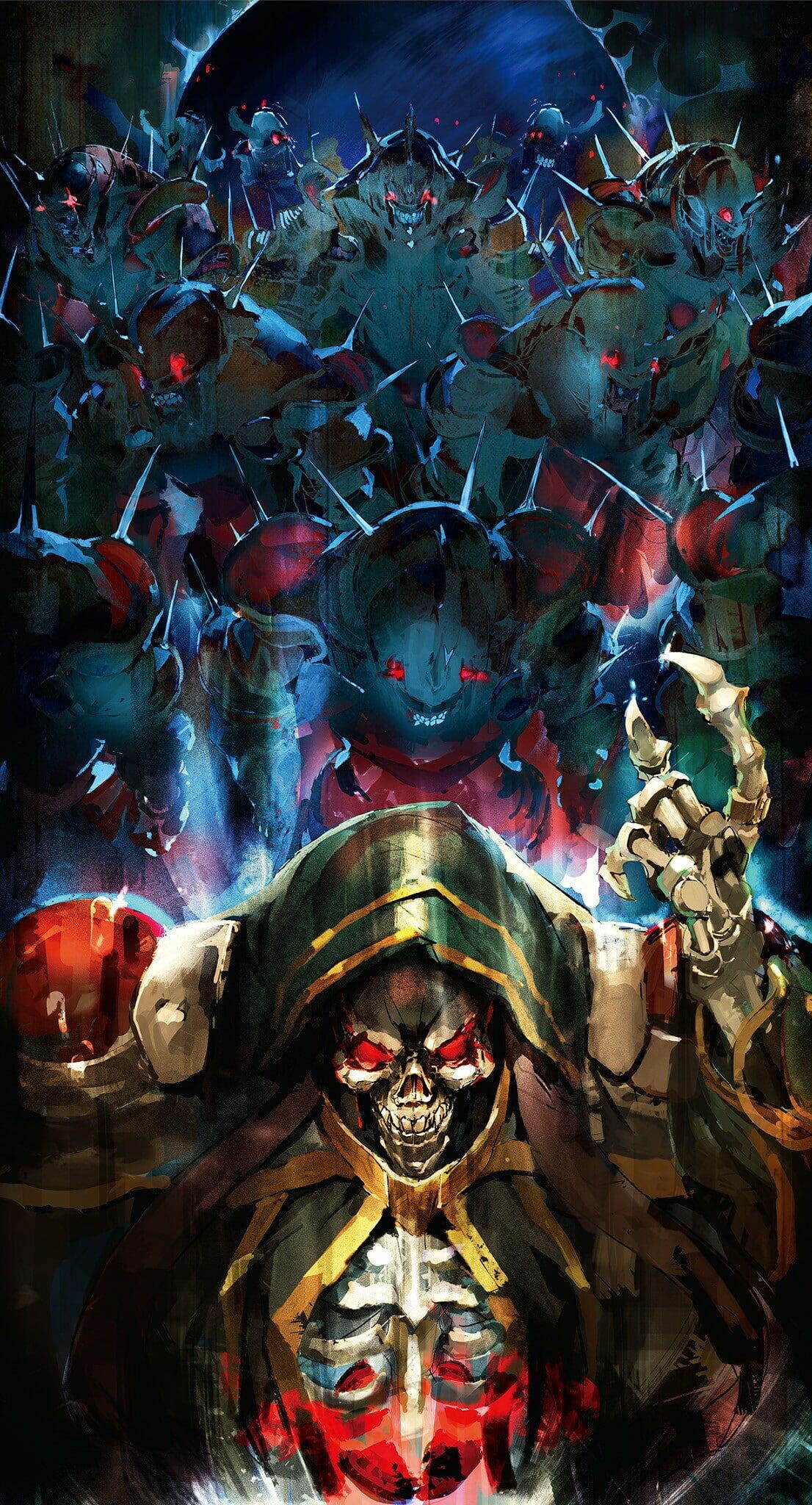 Overlord: Ainz Ooal Gown, Anime, A fourth season aired from July 5 to September 27, 2022. 1110x2050 HD Wallpaper.