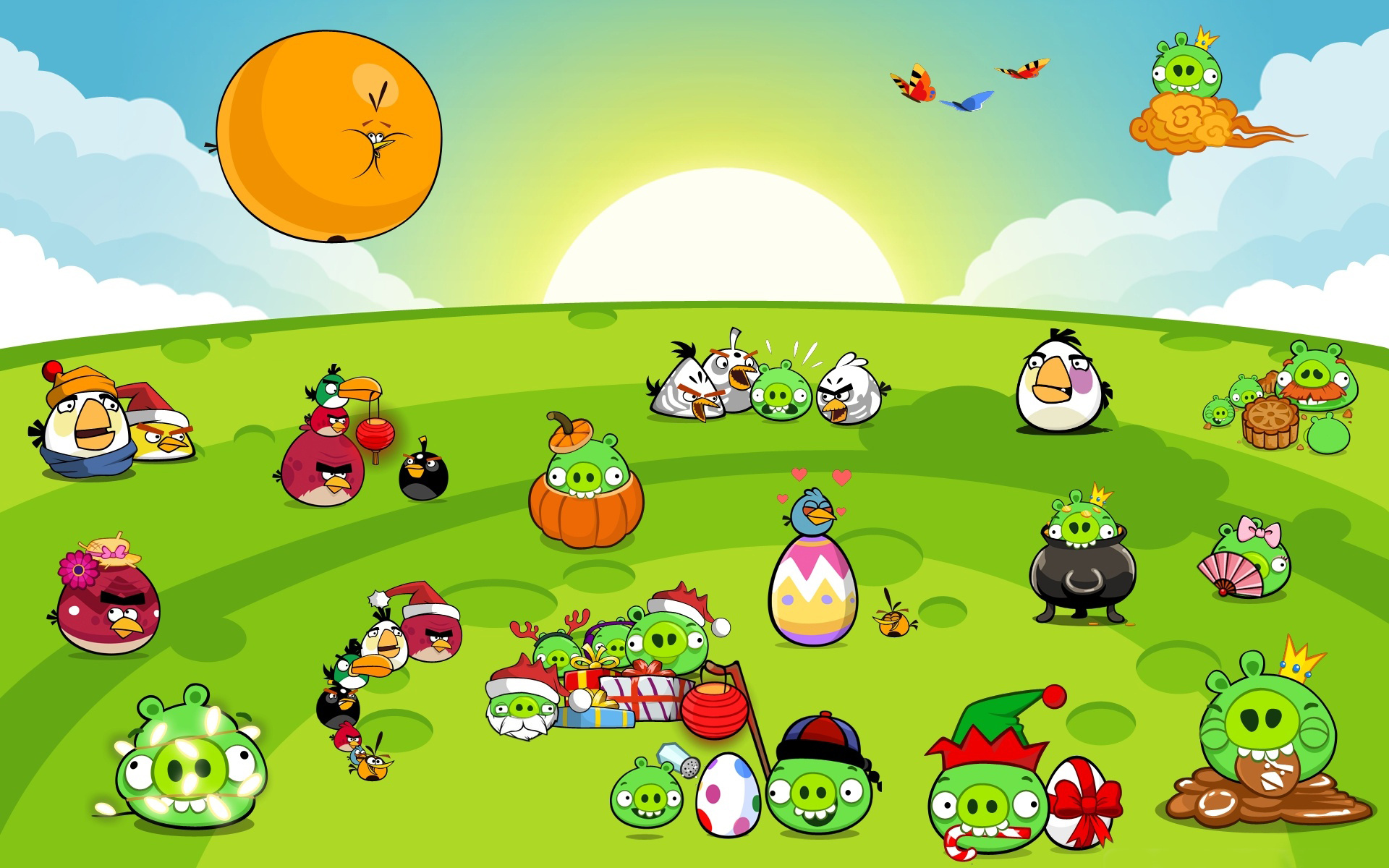Angry Birds wallpaper, Colorful design, Gaming visuals, Bird characters, 1920x1200 HD Desktop