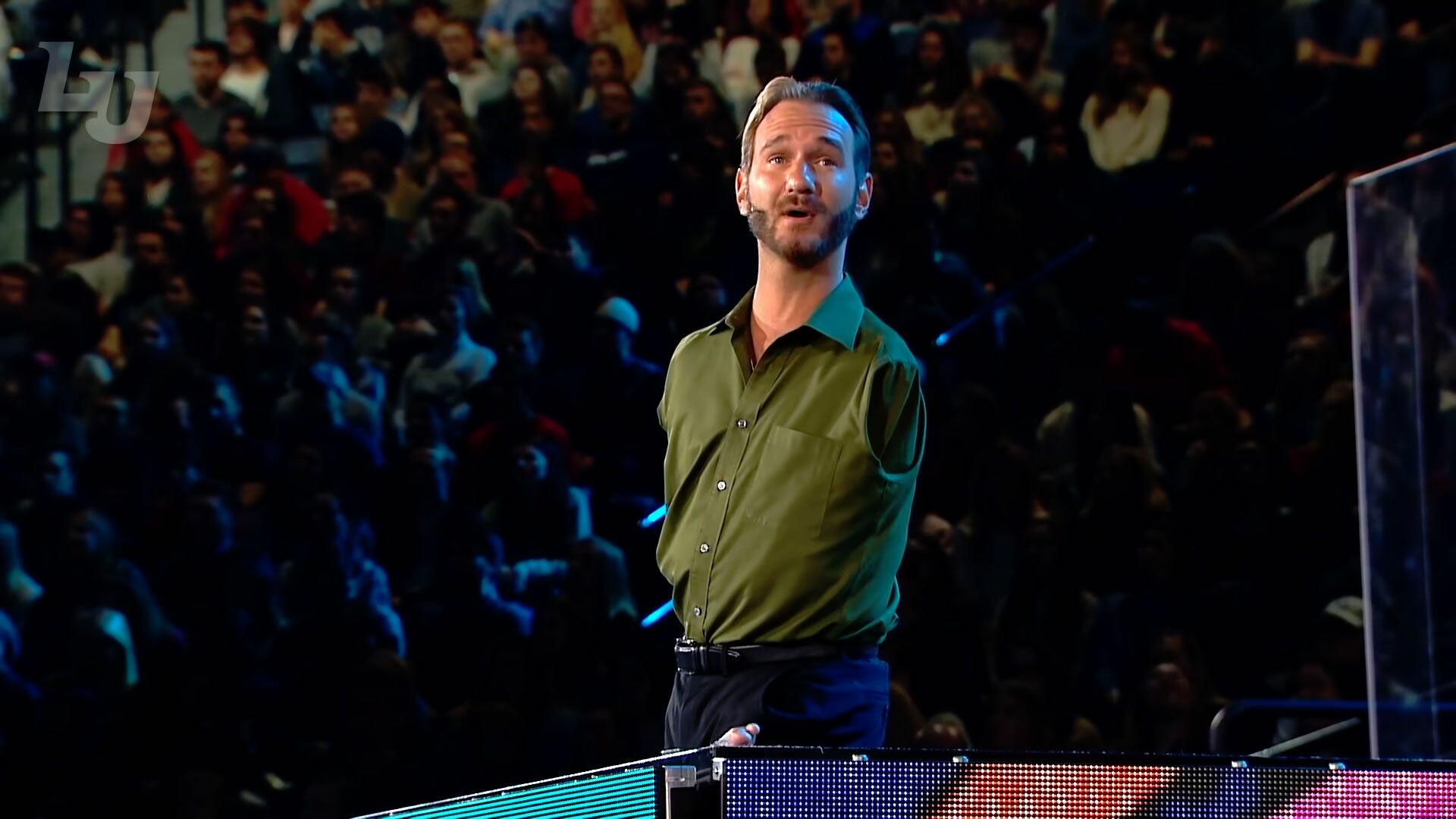 Nick Vujicic: The author of Unstoppable: The Incredible Power of Faith in Action (2013). 1920x1080 Full HD Background.
