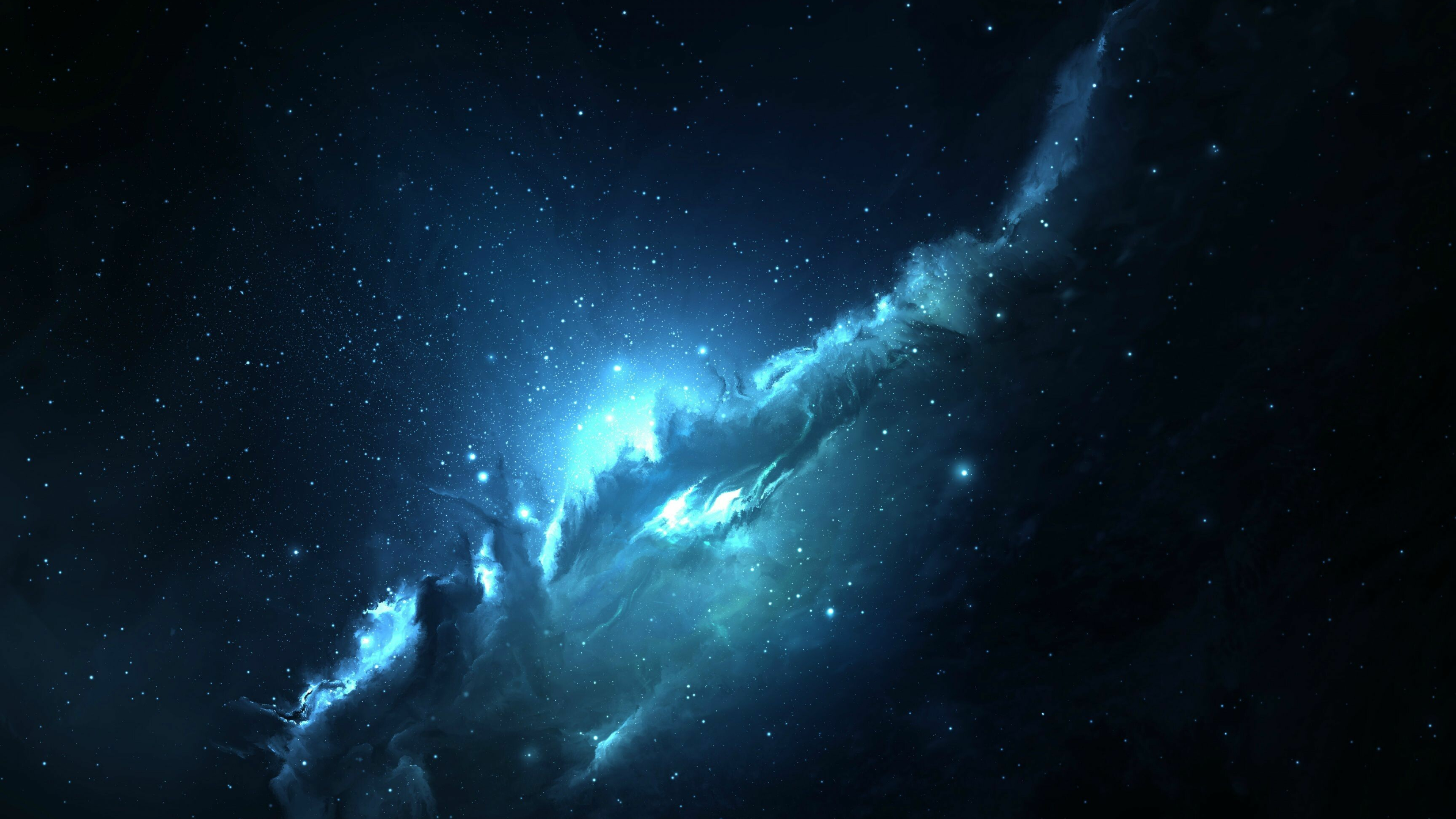 Outer Space: Dark matter, The interplanetary dust cloud, Zodiacal light. 3840x2160 4K Wallpaper.