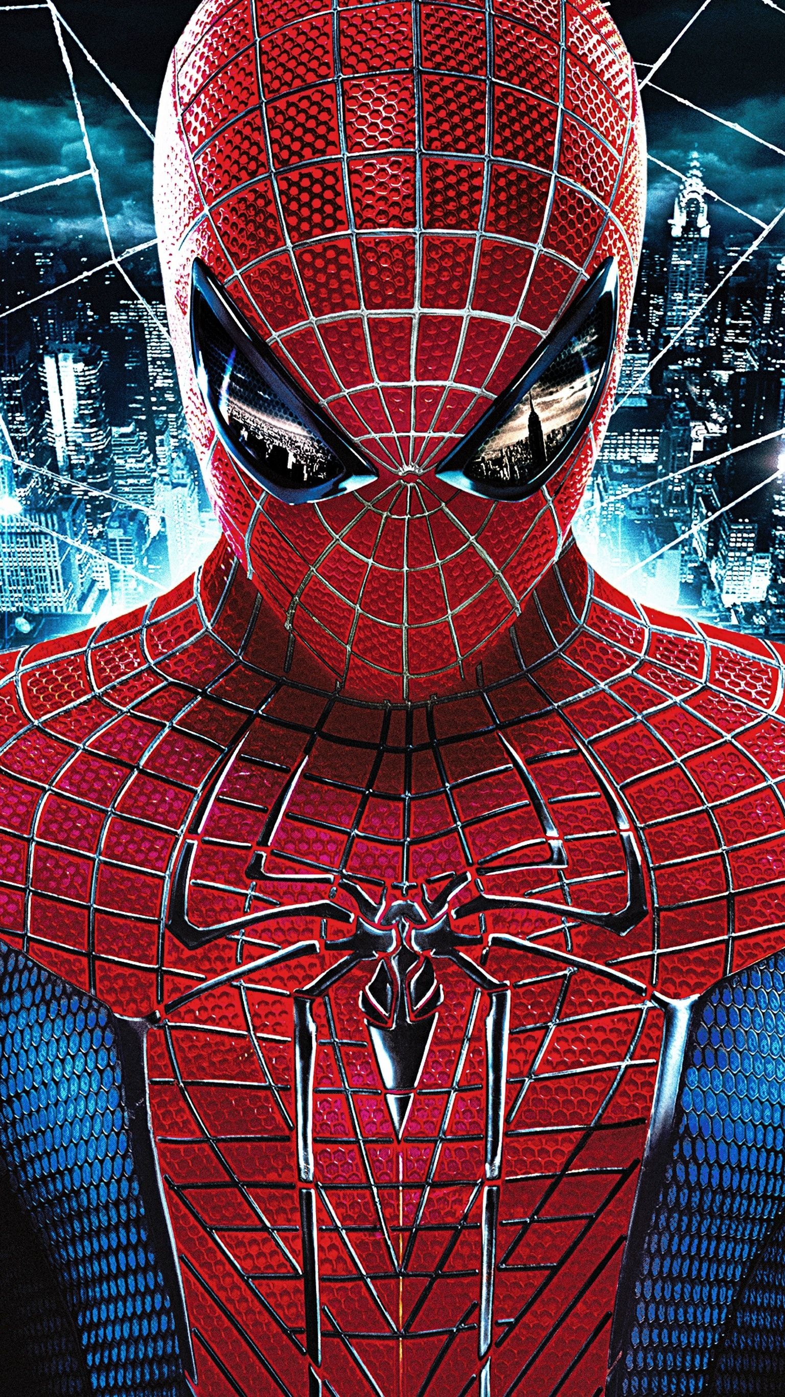 Spider-Man, Andrew Garfield, Stunning backgrounds, Heroic poses, 1540x2740 HD Phone