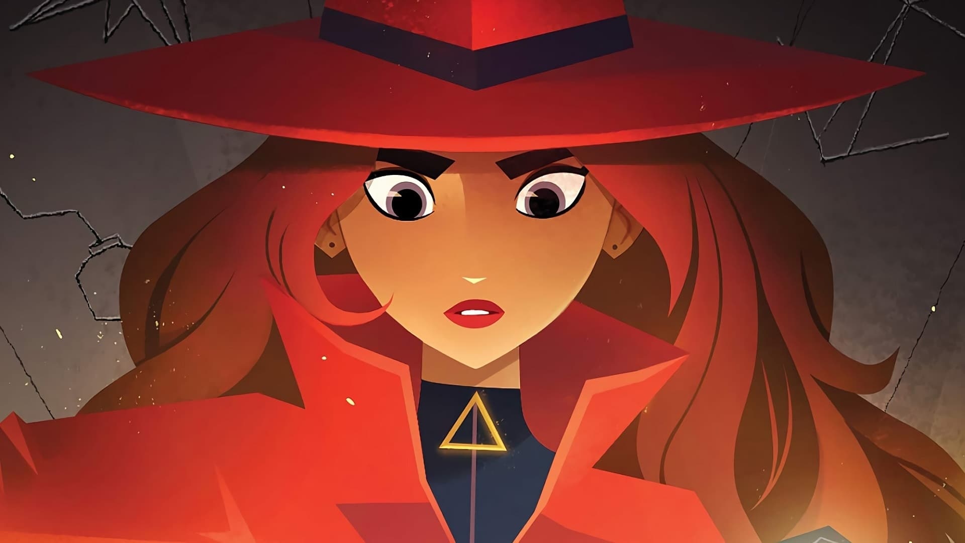 Carmen Sandiego: Gina Rodriguez is the voice of the character for the series. 1920x1080 Full HD Background.
