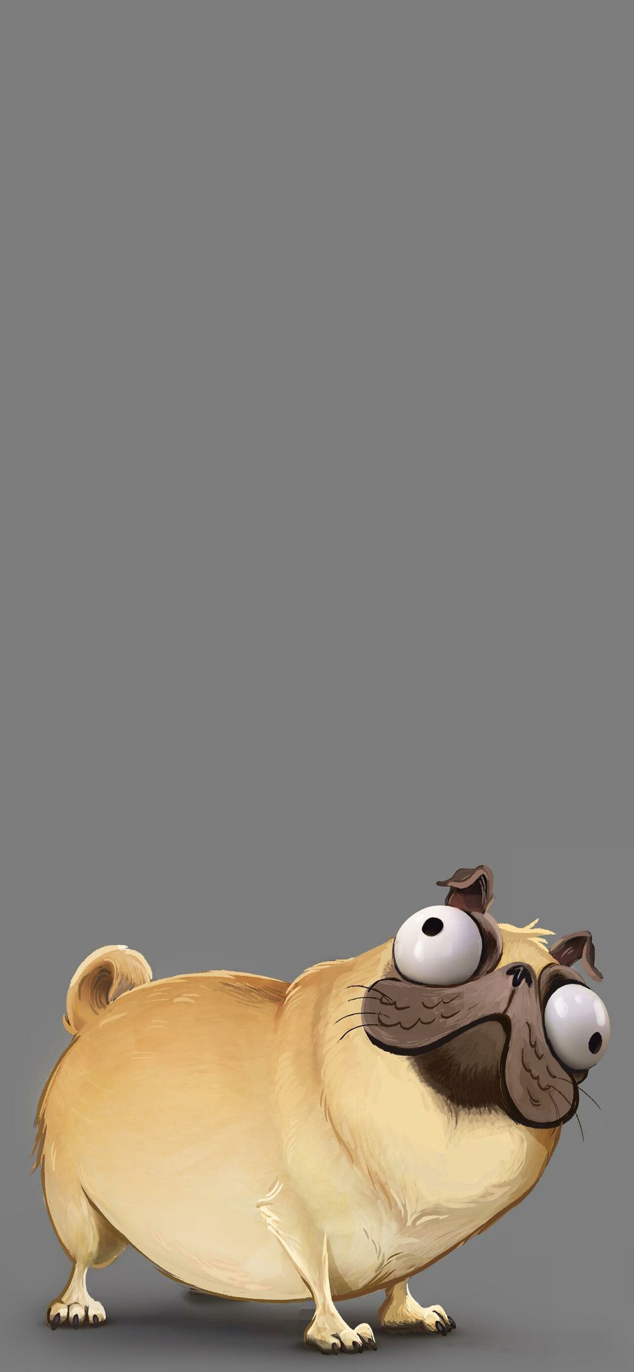 The Mitchells vs. the Machines: Monchi the pug, A supporting character, 2021 animated film. 1290x2780 HD Wallpaper.