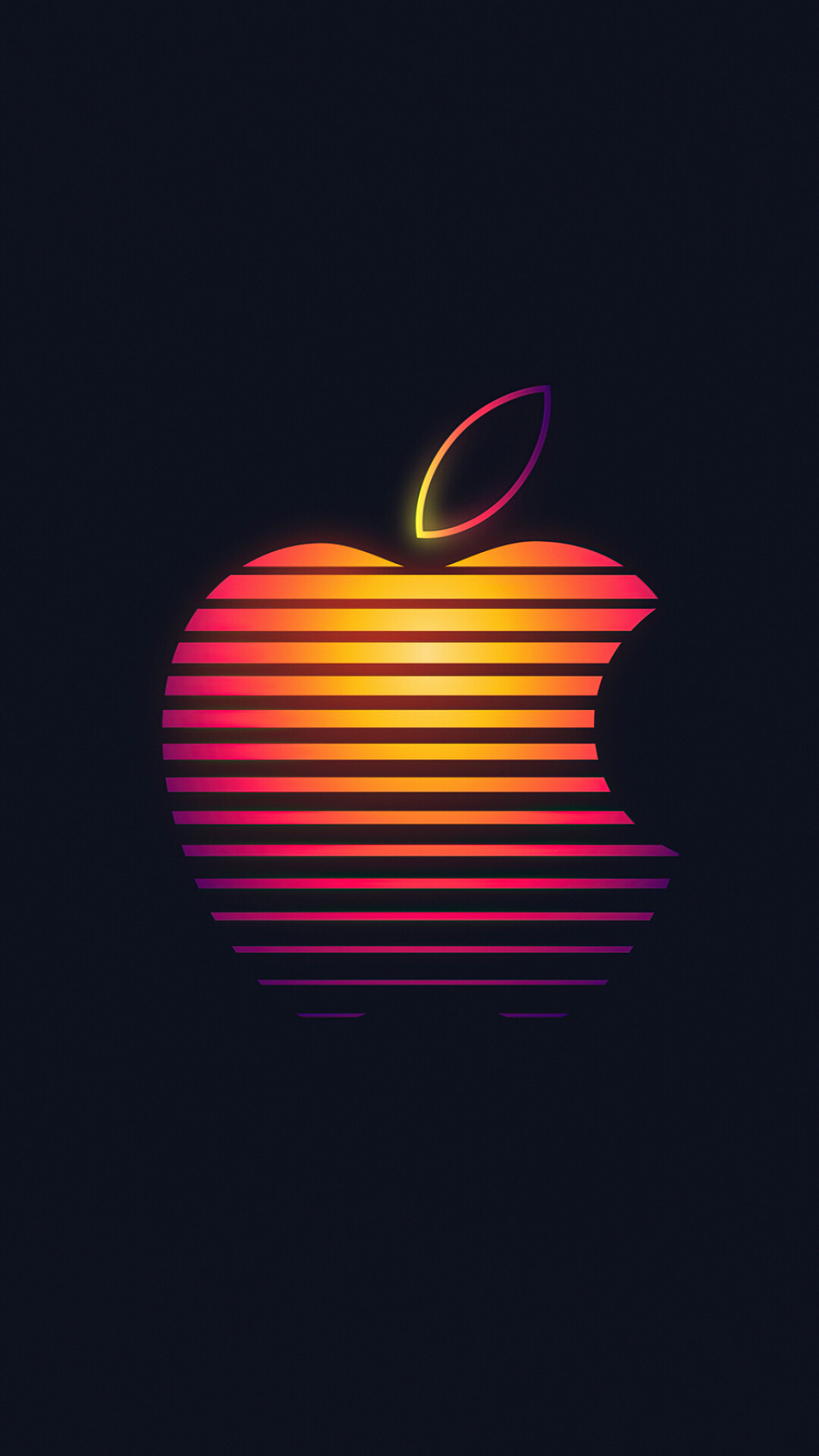 Apple Logo: An American technology company founded by Steve Jobs. 1080x1920 Full HD Background.