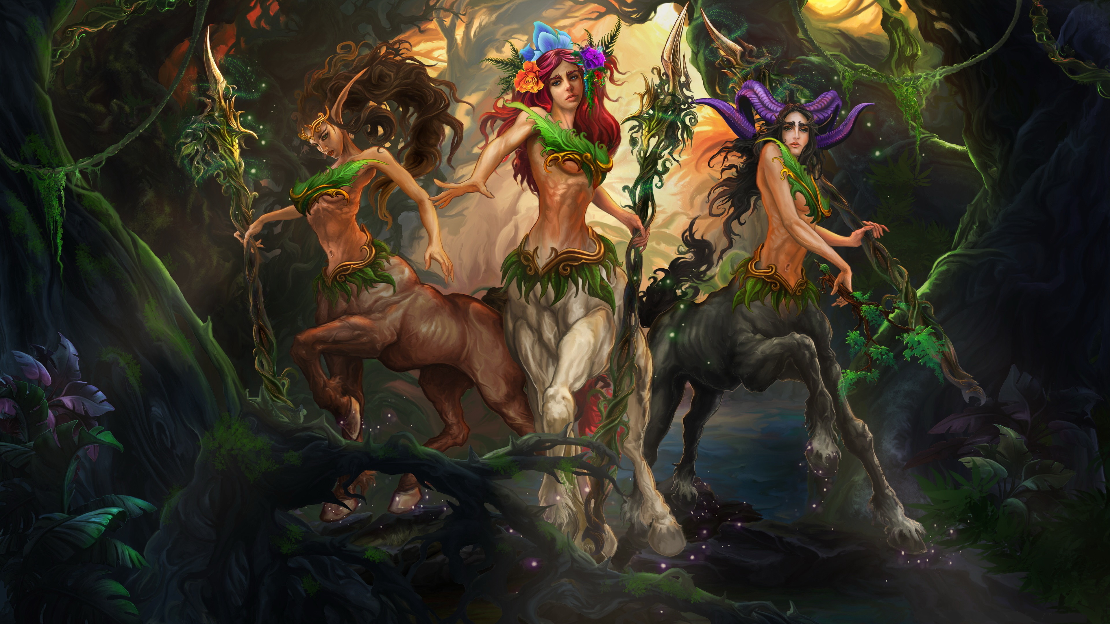 Centaur wallpaper, Mythical horse-human, Captivating imagery, Fantasy realm, 3840x2160 4K Desktop