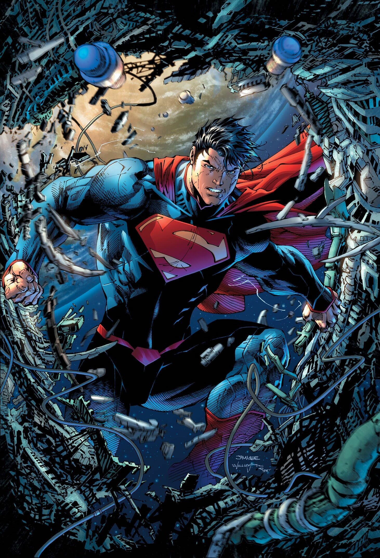 Superman Unchained, Jim Lee, DC Comics, Superhelden Abenteuer, 1470x2150 HD Handy