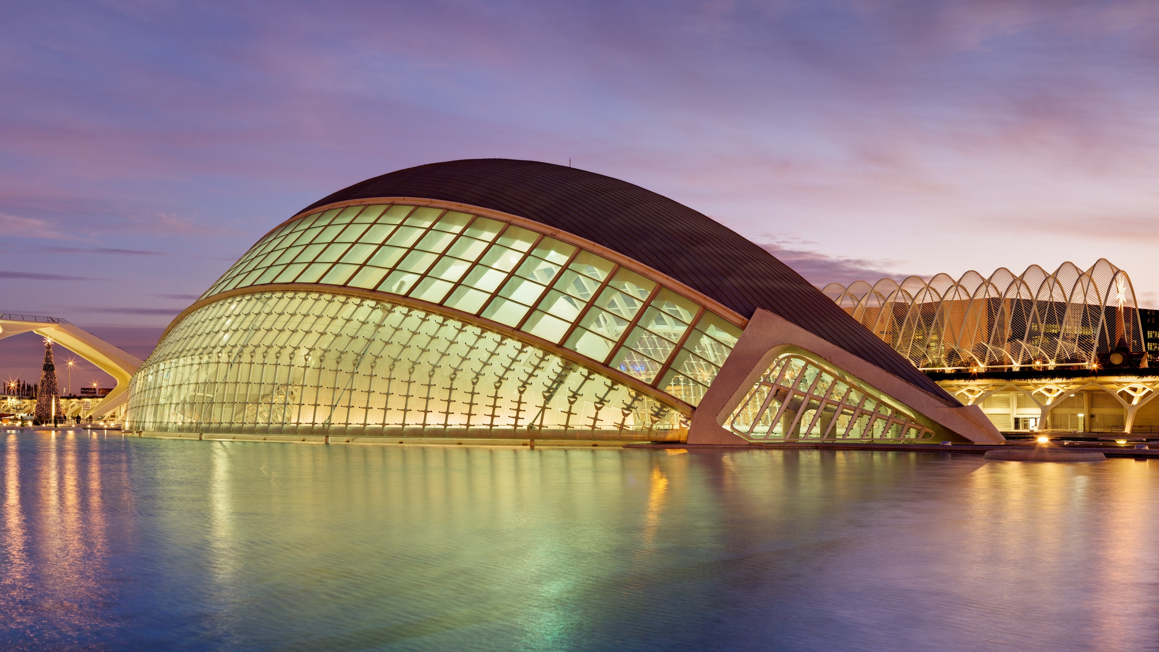 Planetarium city of arts and sciences, Valencian tourism, Architectural beauty, Travel destination, 3840x2160 4K Desktop