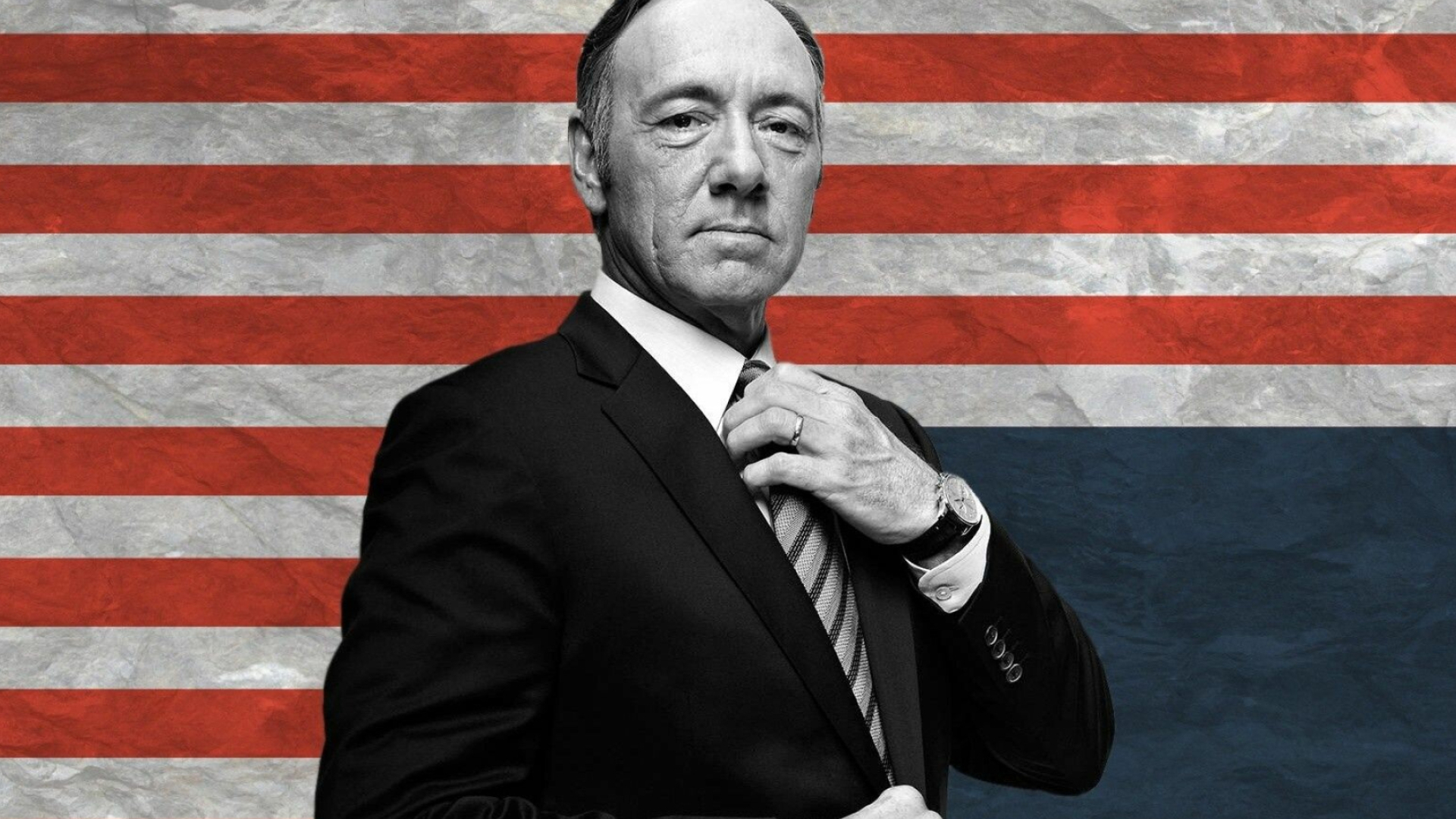 House of Cards: Kevin Spacey won The Golden Globe Award for Best Actor – Television Series Drama in 2015. 1920x1080 Full HD Background.