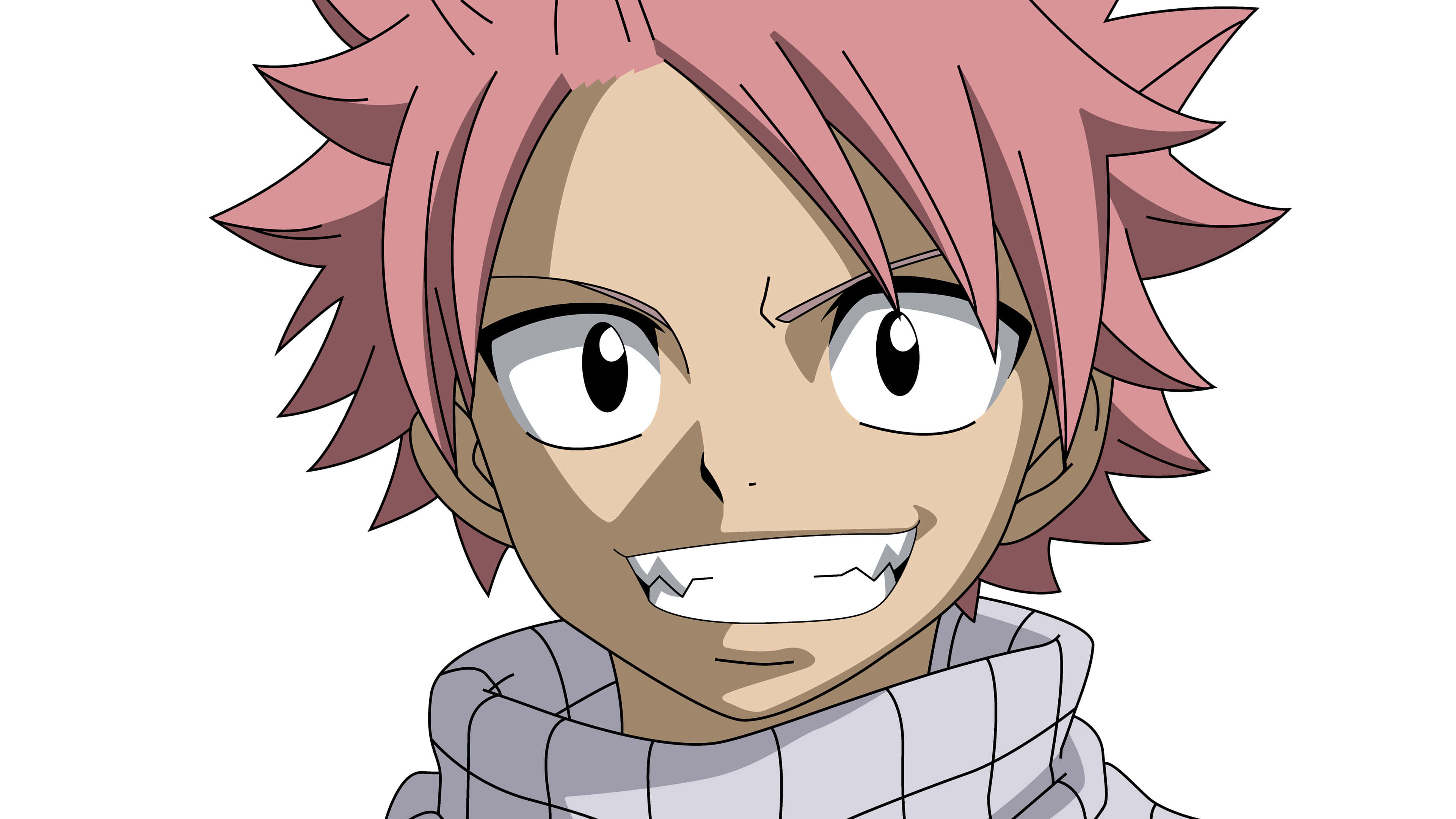 Natsu (Fairy Tail): Fictional character and protagonist of the manga, Dragneel, Portrait. 3840x2160 4K Background.