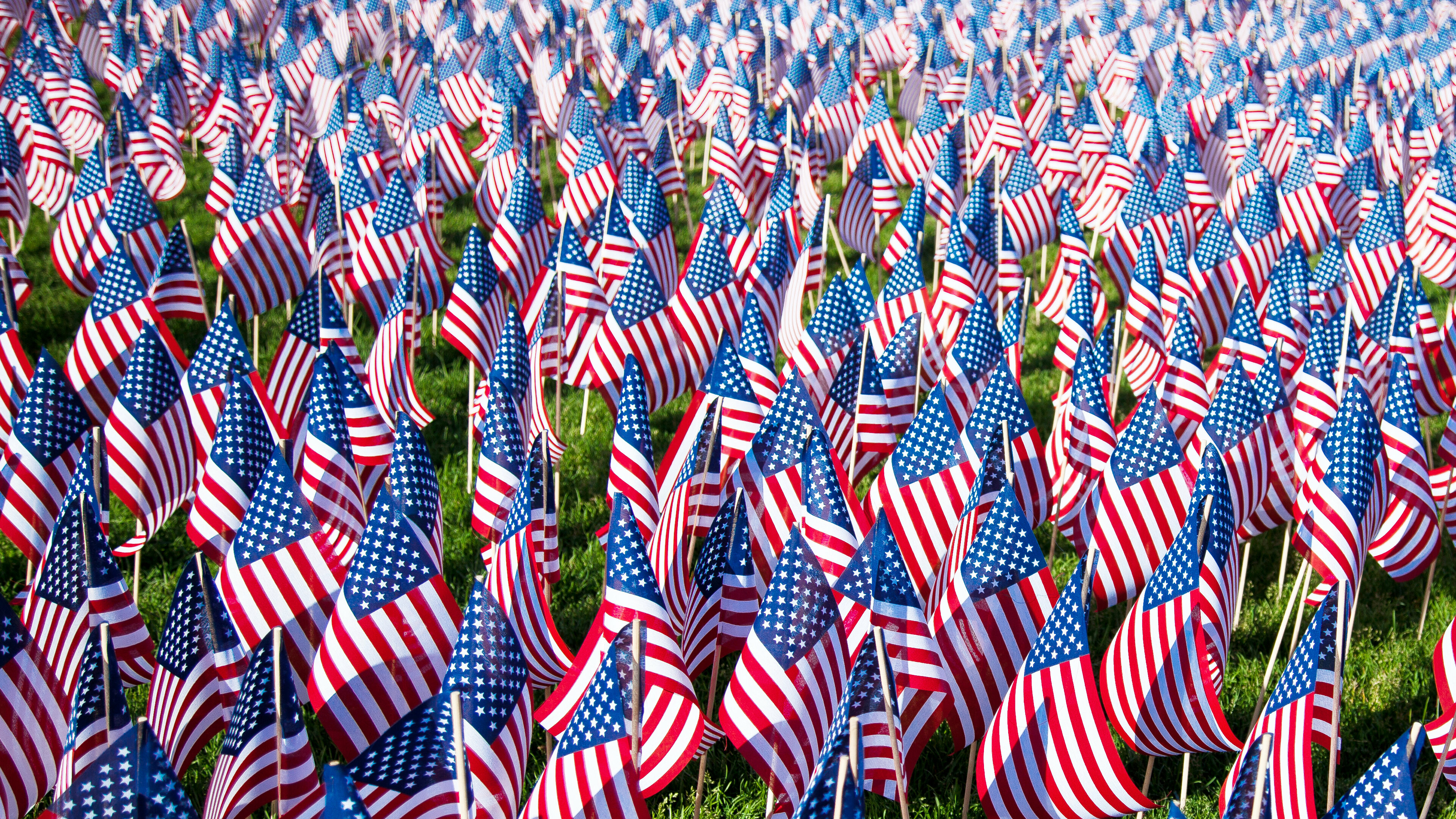 Memorial Day: A federal holiday in the United States for mourning the U.S. military personnel who have died while serving in the United States armed forces. 3840x2160 4K Background.
