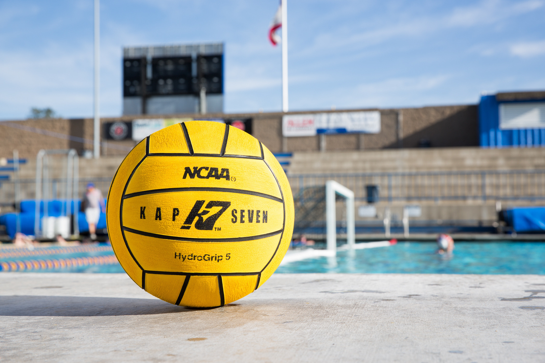 Water Polo: A standard swim sport ball produced by KAP7 International and approved by the NCAA. 2100x1400 HD Wallpaper.