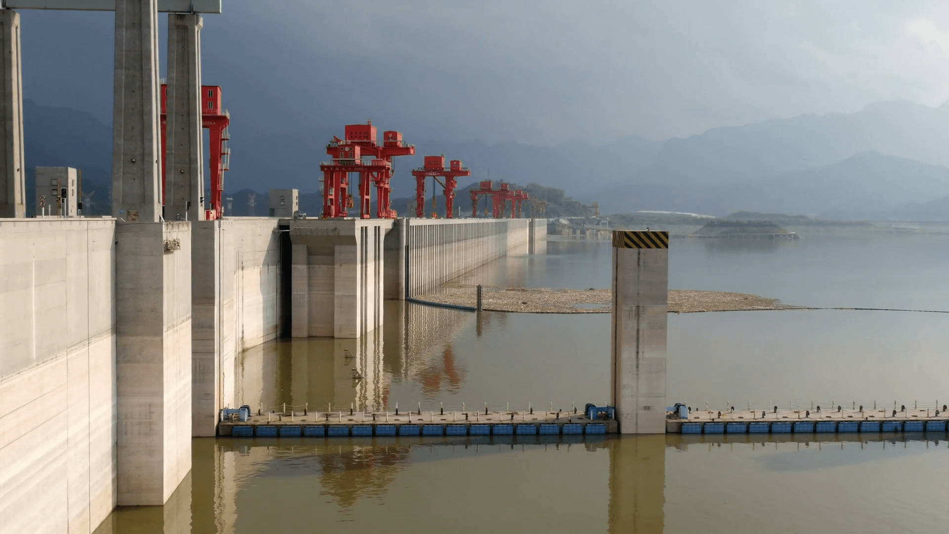 Three Gorges Dam, Chinese engineering marvel, Scenic river landscapes, Megastructure, 1920x1080 Full HD Desktop