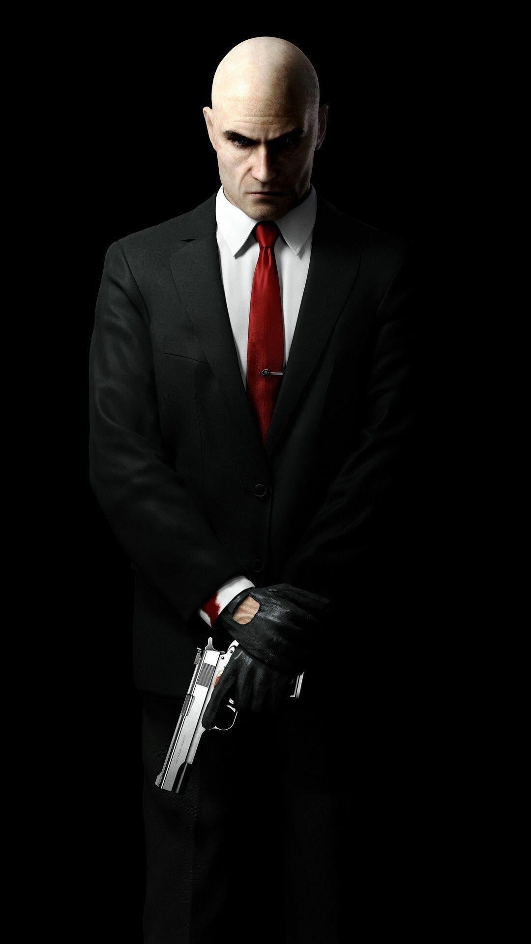 Hitman (Game): The player controls 47 as he travels around the world to execute hits on various criminals. 1080x1920 Full HD Background.