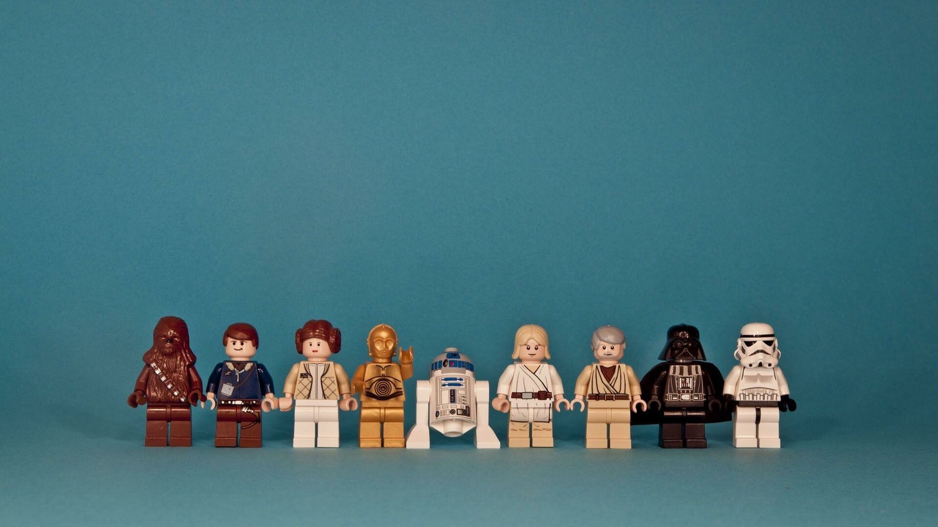 Lego: Star Wars, Was inducted into the U.S. National Toy Hall of Fame in 1998. 1920x1080 Full HD Background.