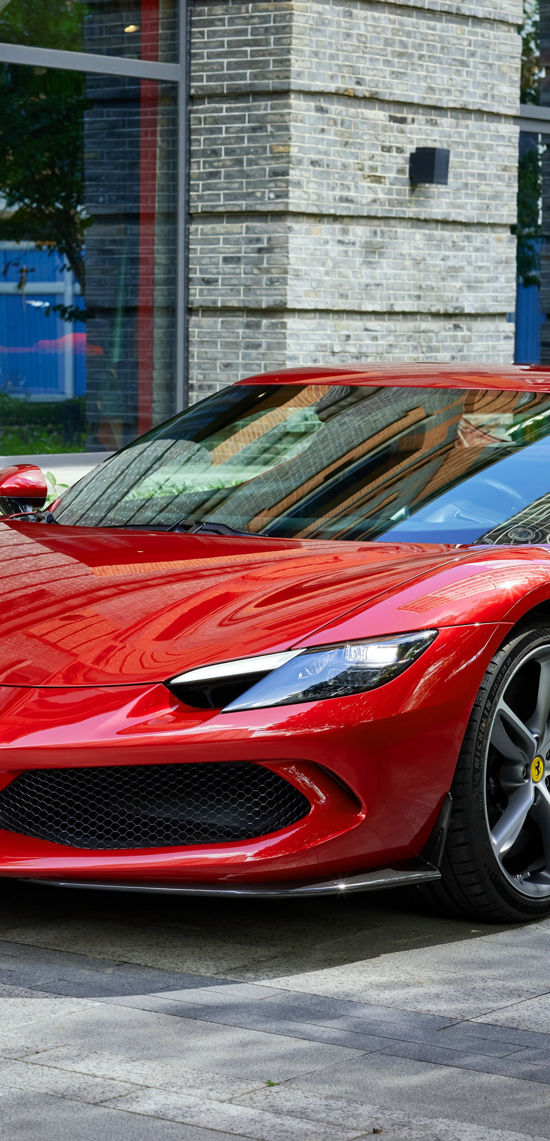 Ferrari 296 GTB, Red supercars, Wallpapers for Huawei, P20 Pro, 1080x2240 HD Handy
