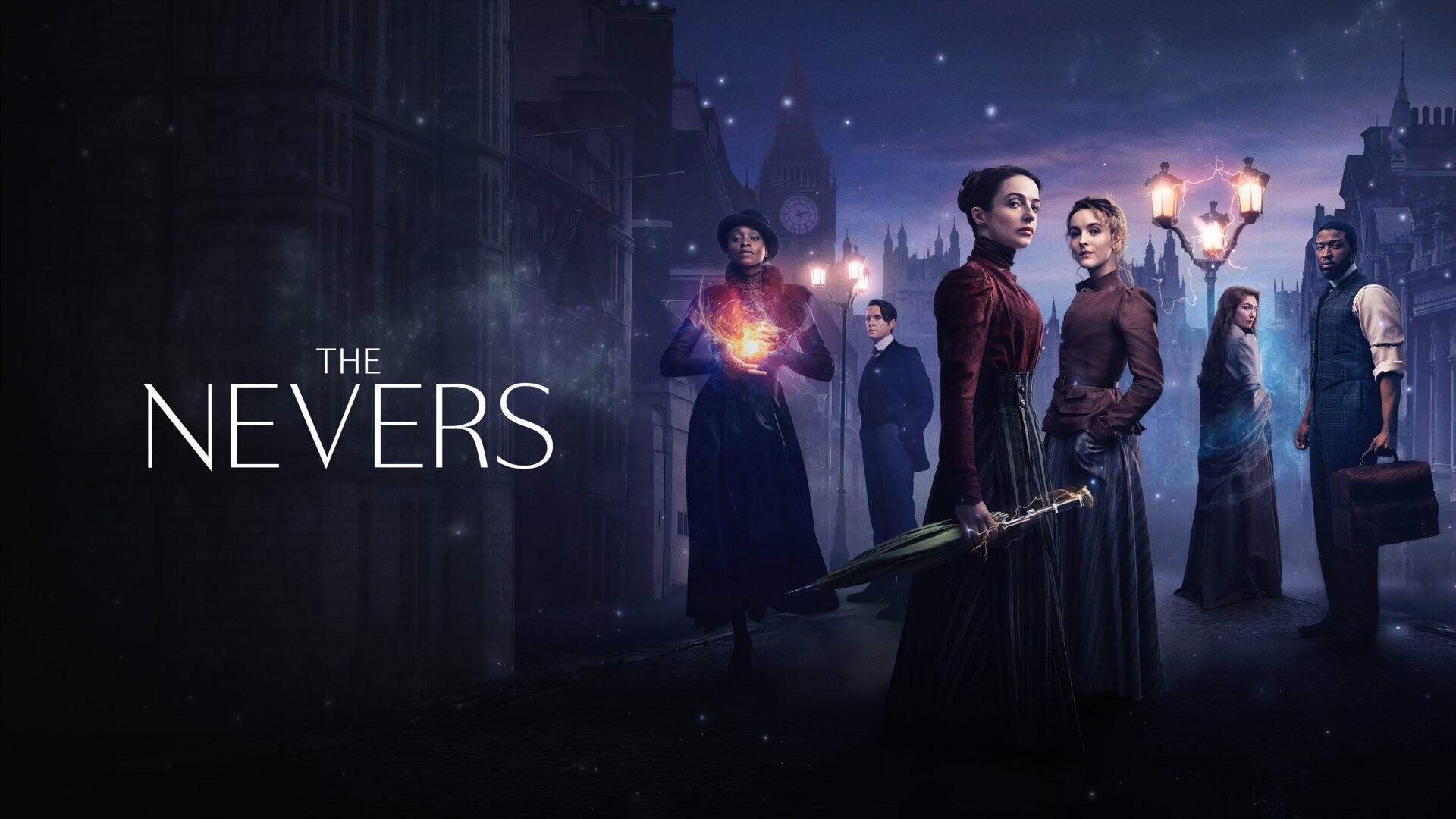 The Nevers: The series is set in Victorian London and follows a group of people, known as the Touched. 1920x1080 Full HD Background.