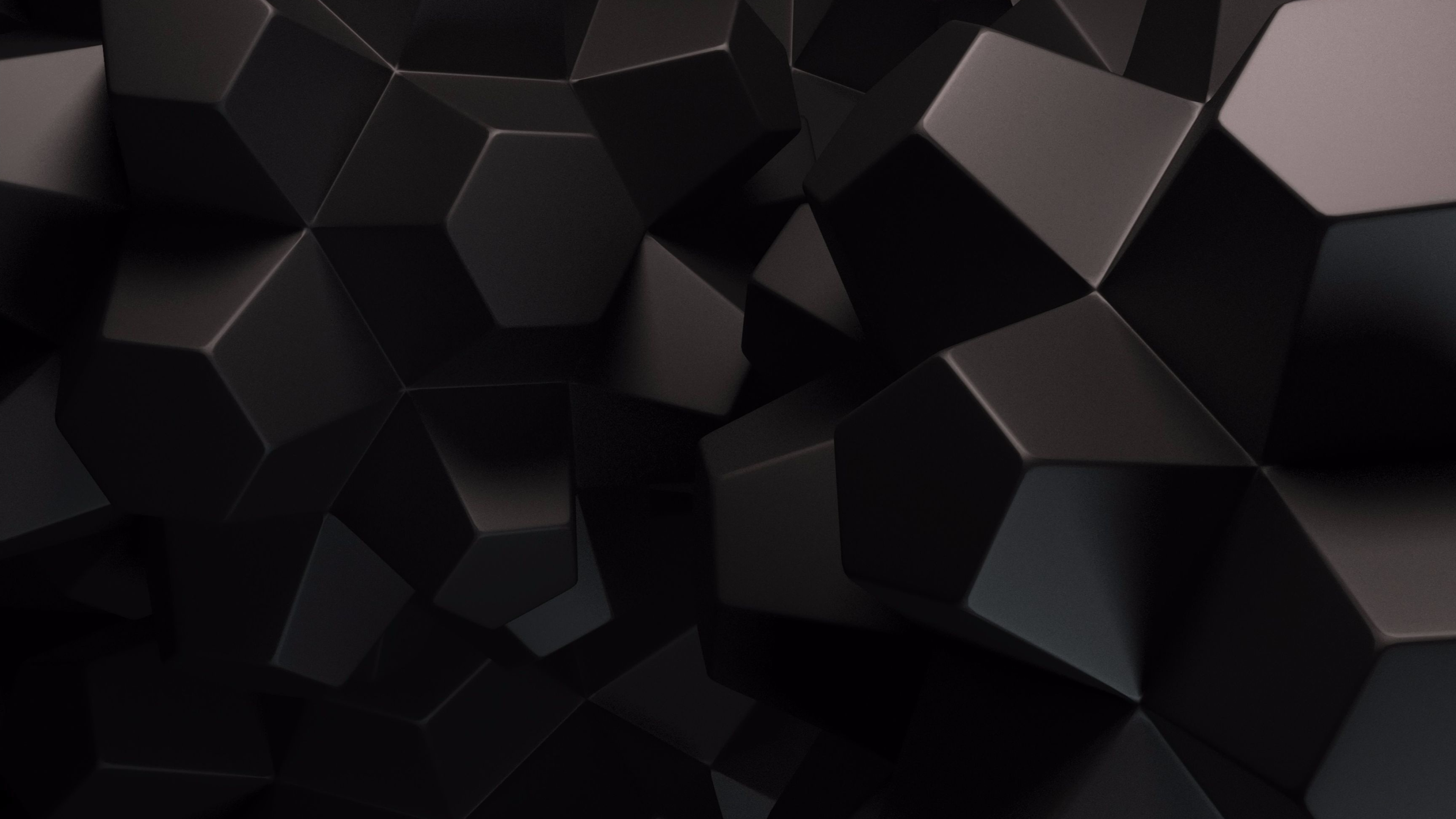 Abstract black, artistic intrigue, monochromatic allure, modern pattern, 3840x2160 4K Desktop