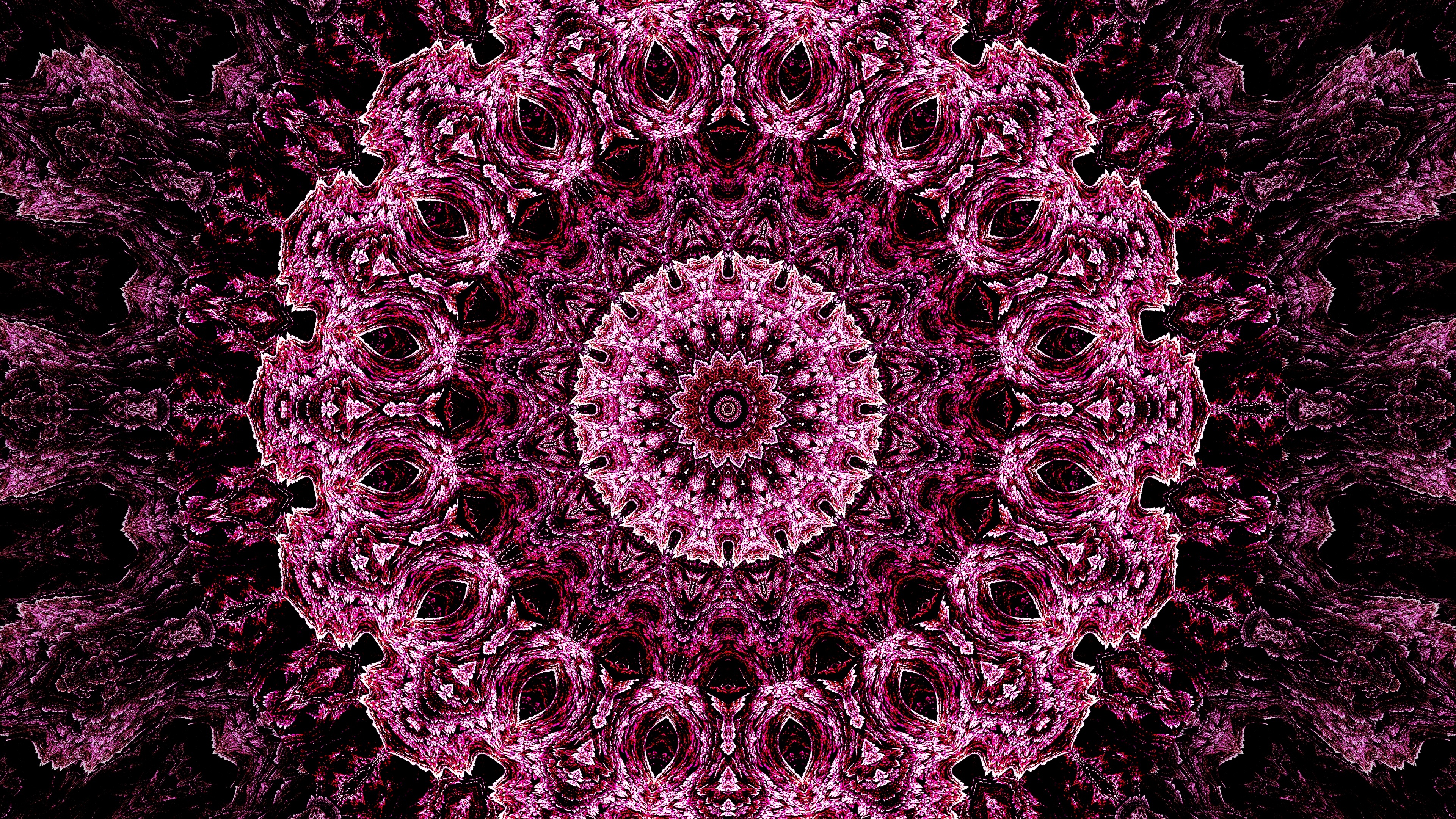 Kaleidoscope, Mandala Wallpaper, 3840x2160 4K Desktop