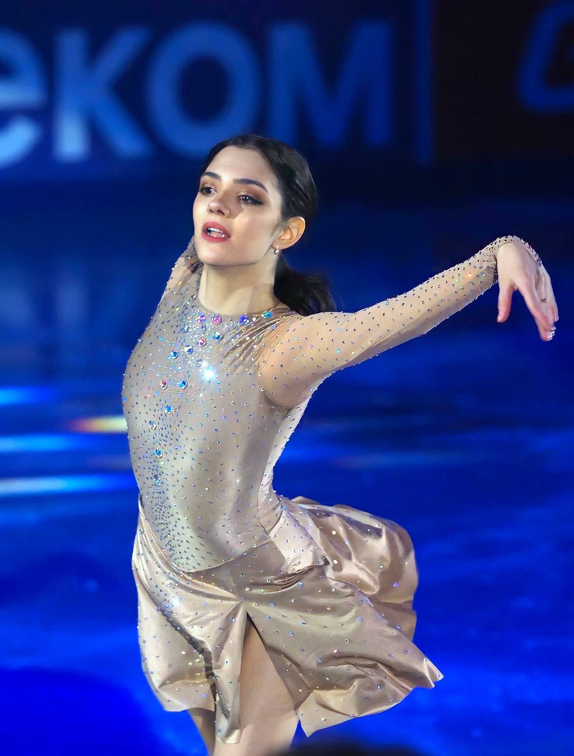 Evgenia Medvedeva: A two-time world figure skating champion in 2016 and 2017. 1890x2490 HD Wallpaper.