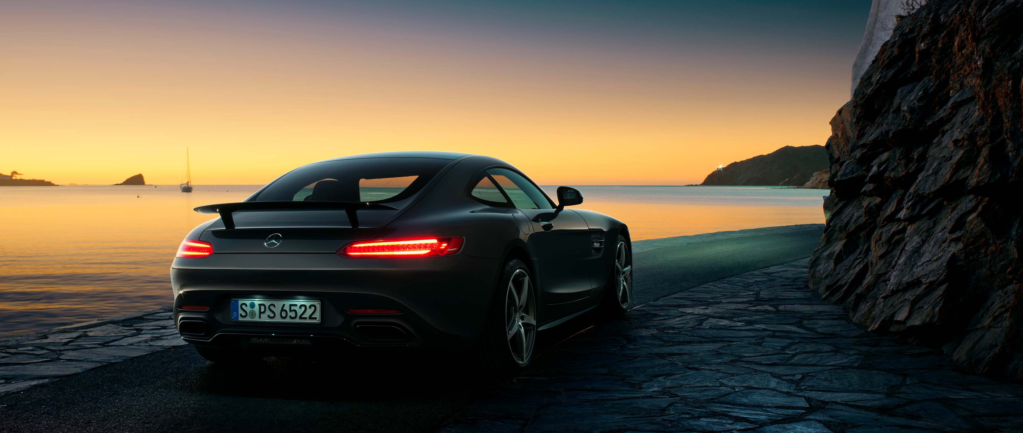 Mercedes-Benz AMG GT, Performance redefined, Automotive excellence, The ultimate wallpaper, 3400x1440 Dual Screen Desktop