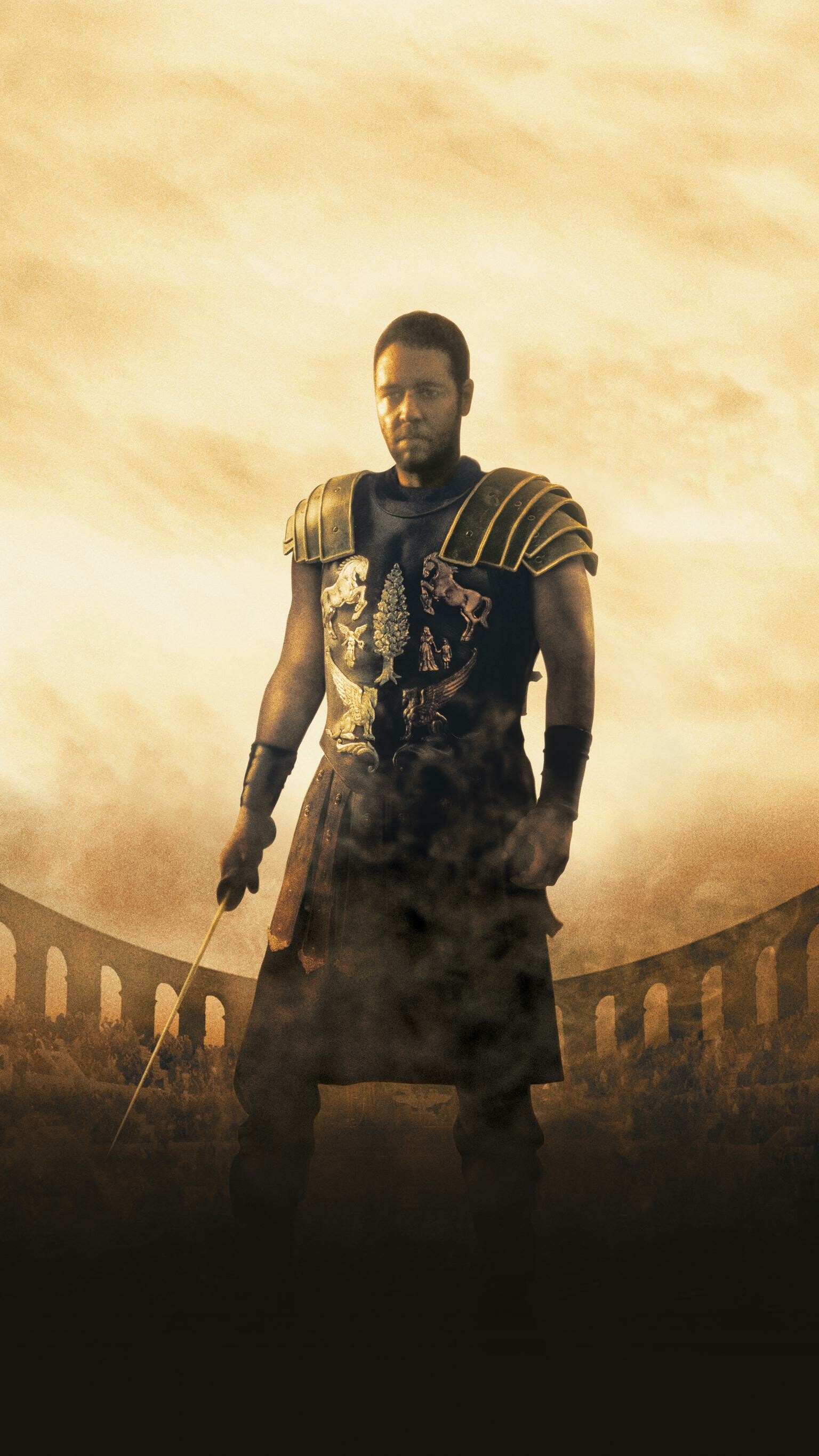 Gladiator: A 2000 epic historical drama film directed by Ridley Scott. 1540x2740 HD Wallpaper.