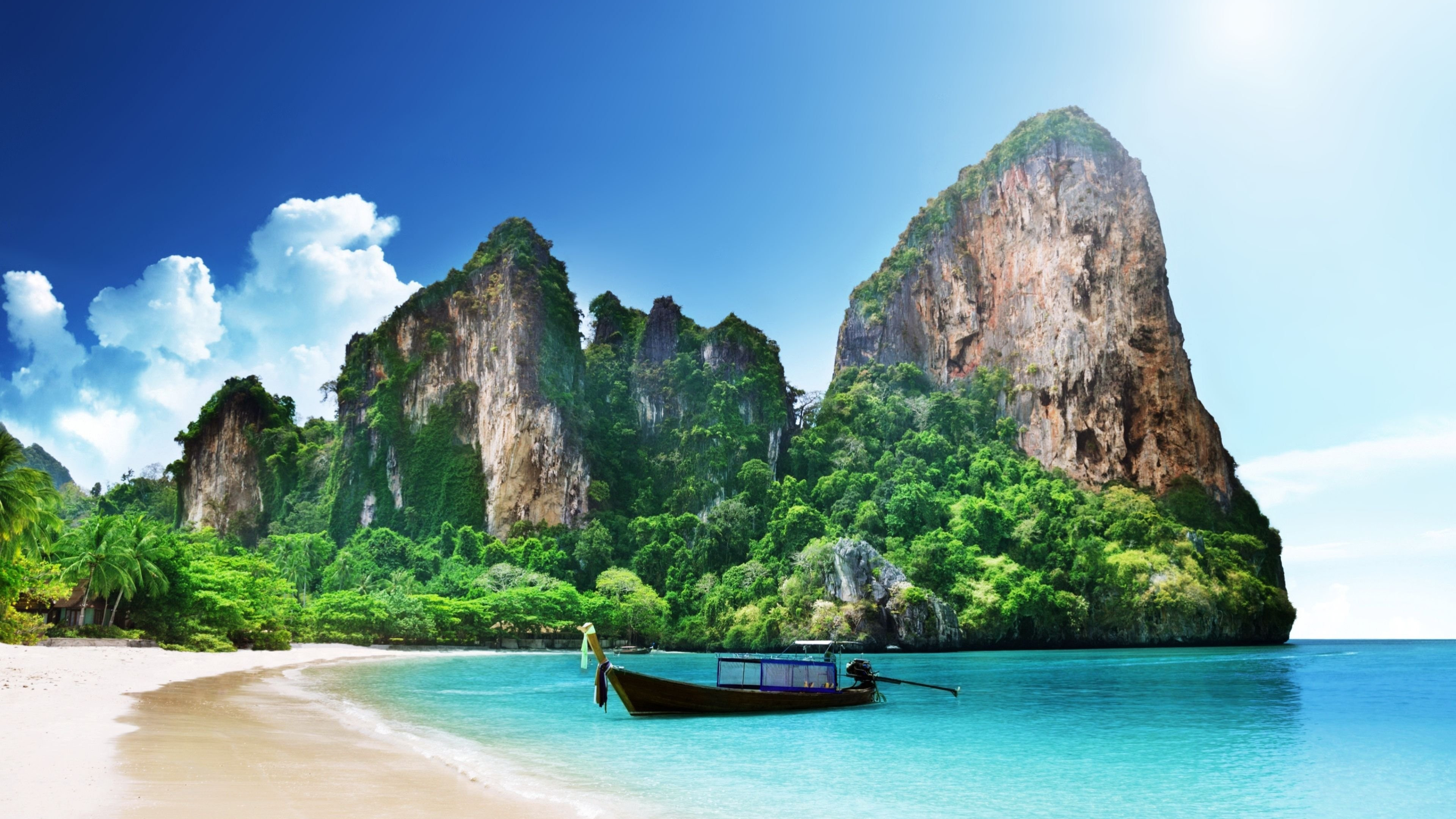 Beach bliss in Phuket, Serene coastal beauty, Captivating wallpaper, Picture-perfect, 3840x2160 4K Desktop