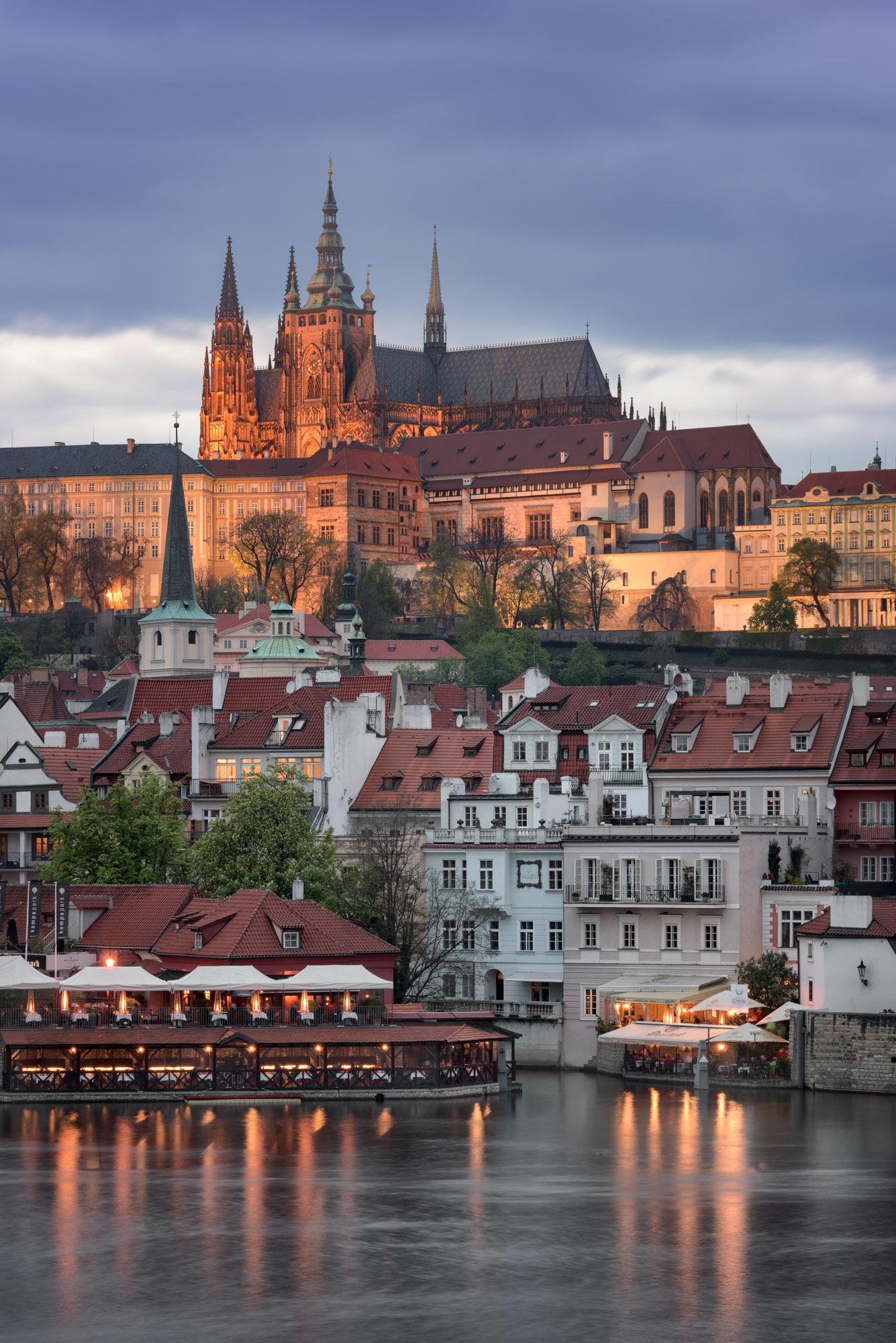 Prague Castle, Evening ambiance, Prague Czech Republic, Anshar Images, 1340x2000 HD Phone