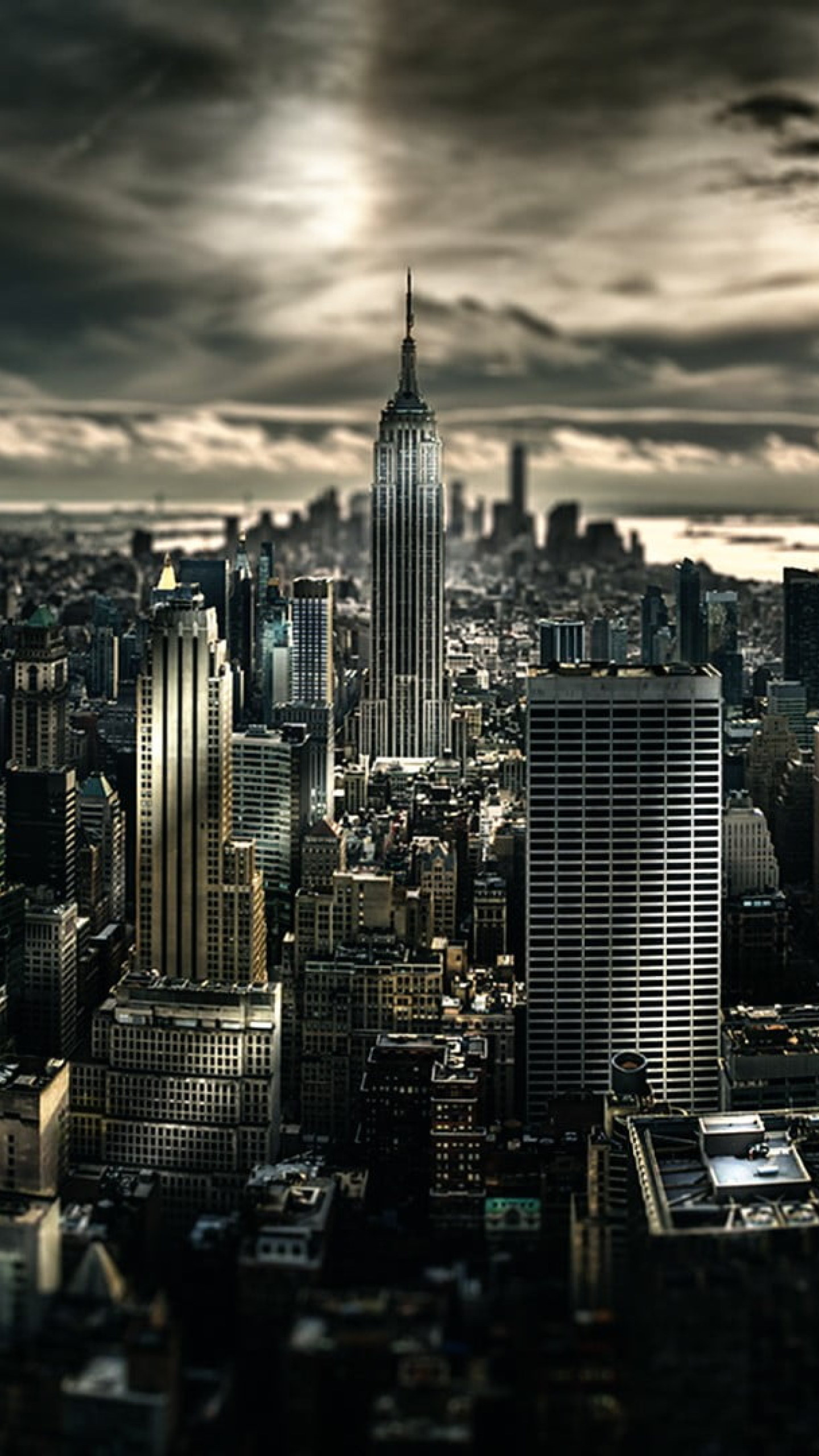 Gray buildings, City landscape, Manhattan view, Urban, 1440x2560 HD Phone