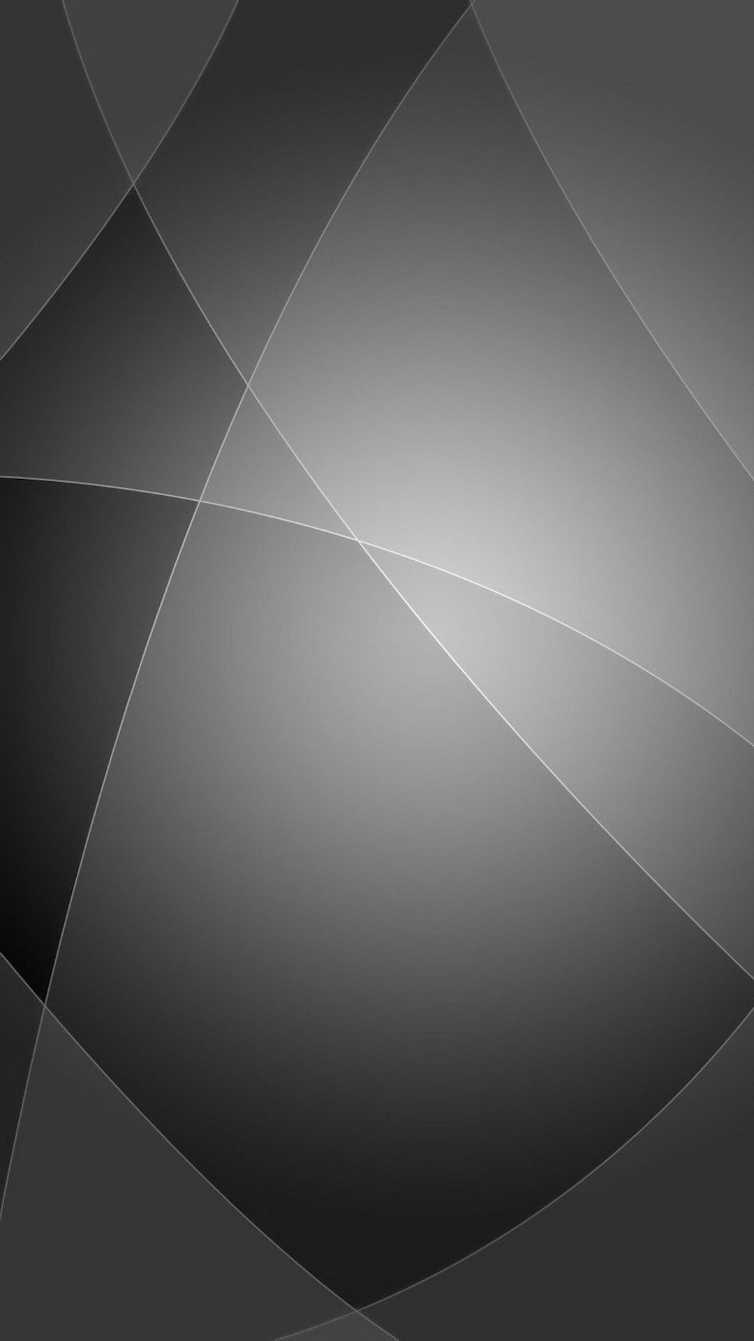 Gray Slate: Intersecting lines, Black, White, Palette. 1080x1920 Full HD Background.