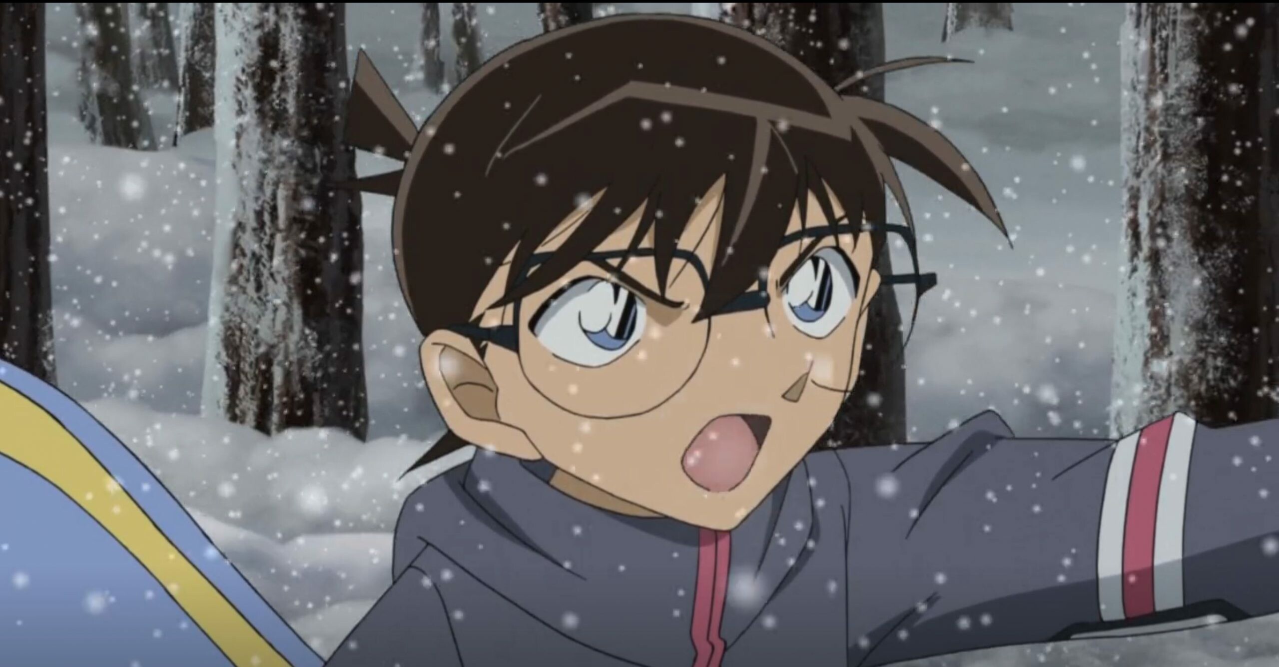 Detective Conan: Edogawa, An APTX 4869 Victim, Shrinks to the form of a young child. 2560x1340 HD Background.