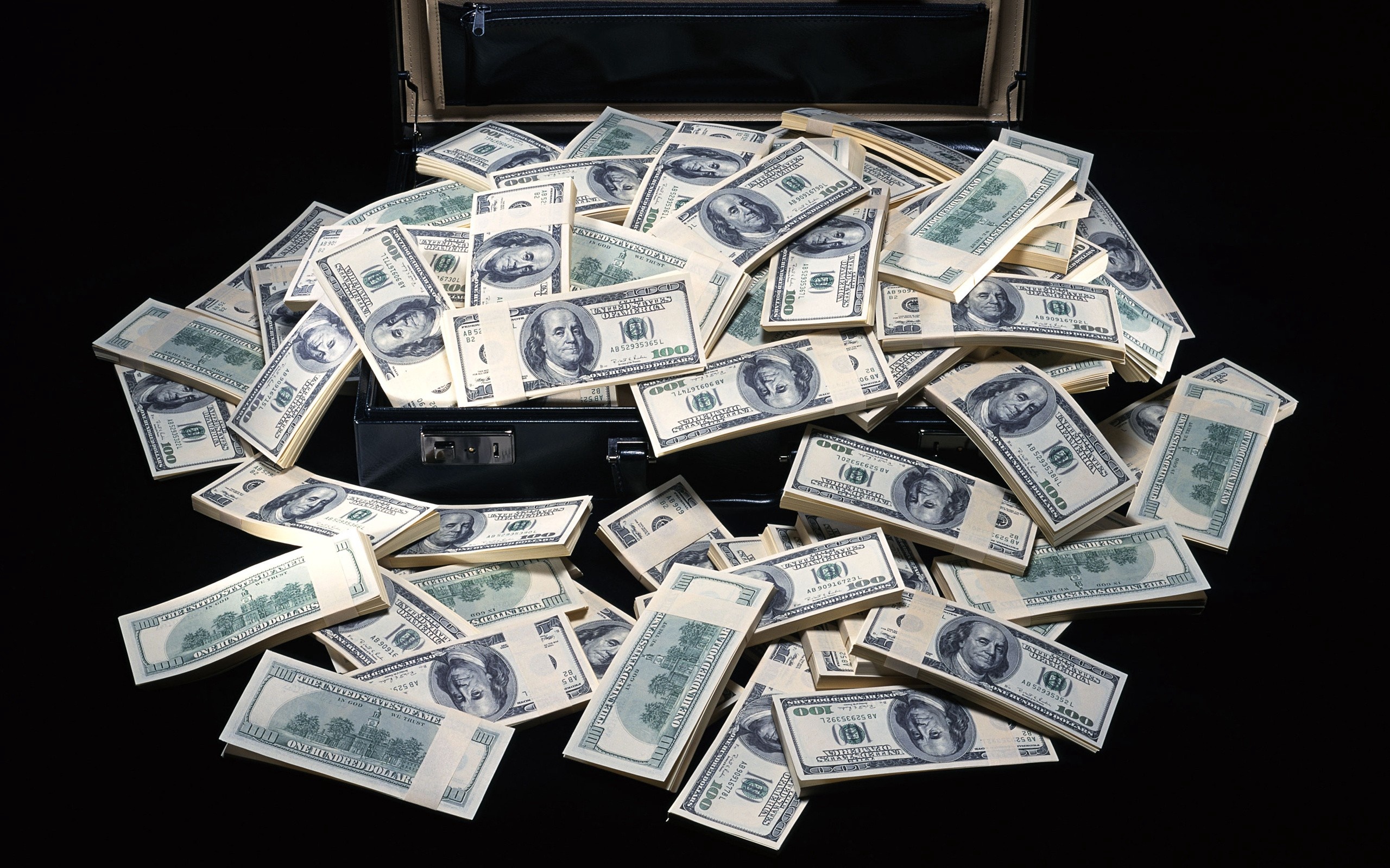 Suitcase Of Money, Geld Wallpaper, 2560x1600 HD Desktop