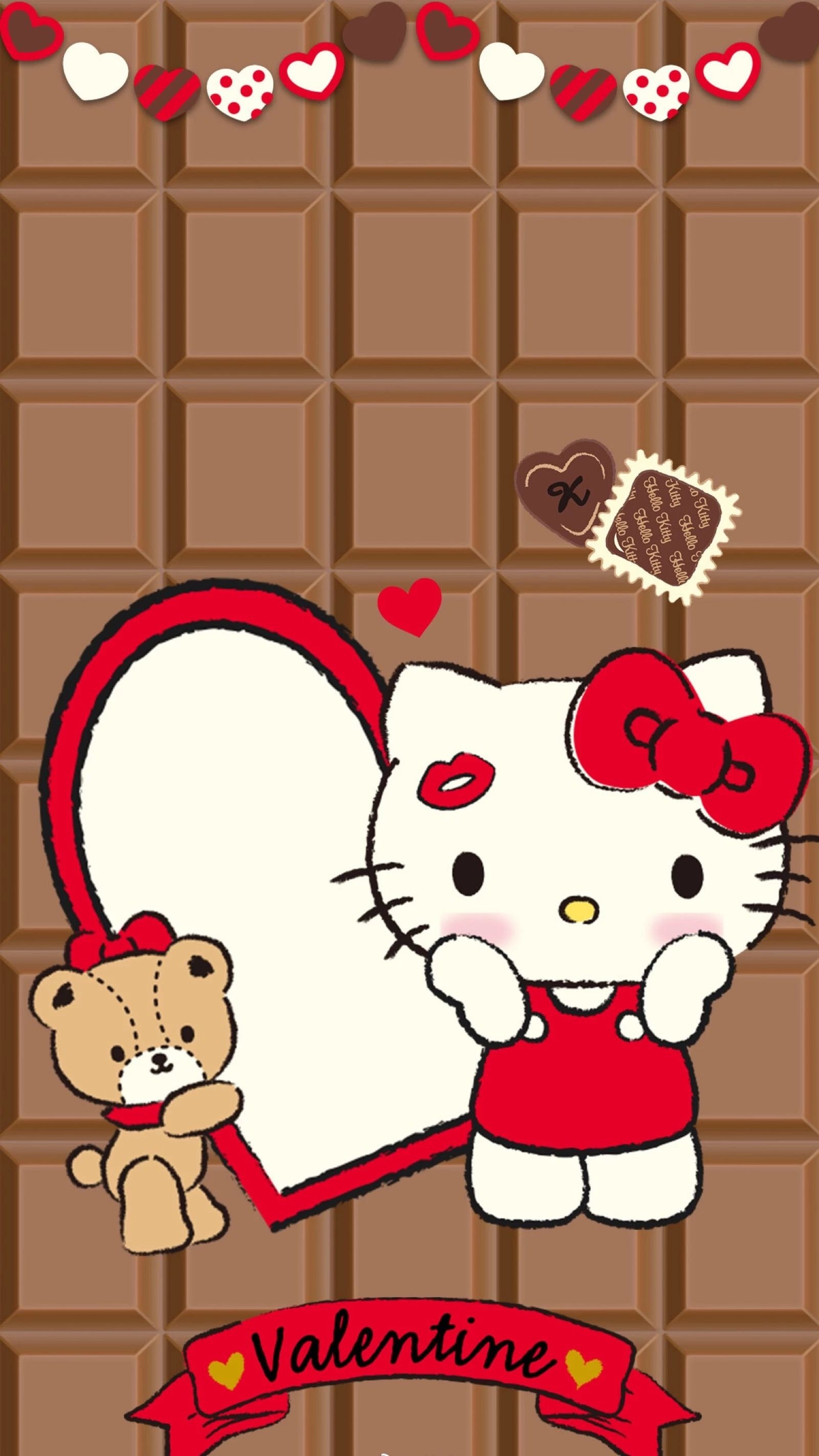 Hello Kitty Valentine's Day, Pin page, Cute illustrations, Lovely aesthetics, 1600x2850 HD Handy