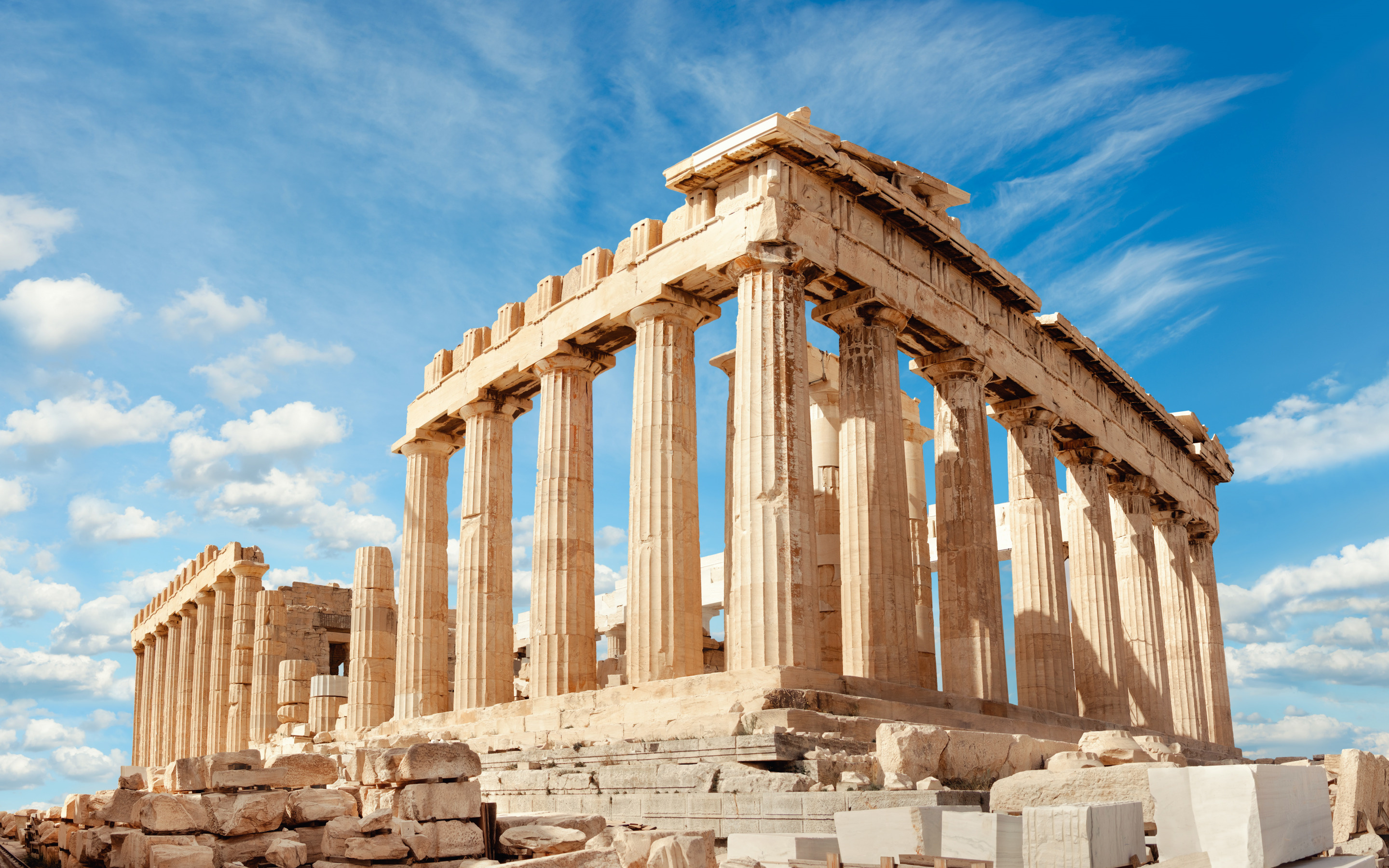 Acropolis of Athens, Parthenon, Ancient citadel, Greek ruins, 2880x1800 HD Desktop