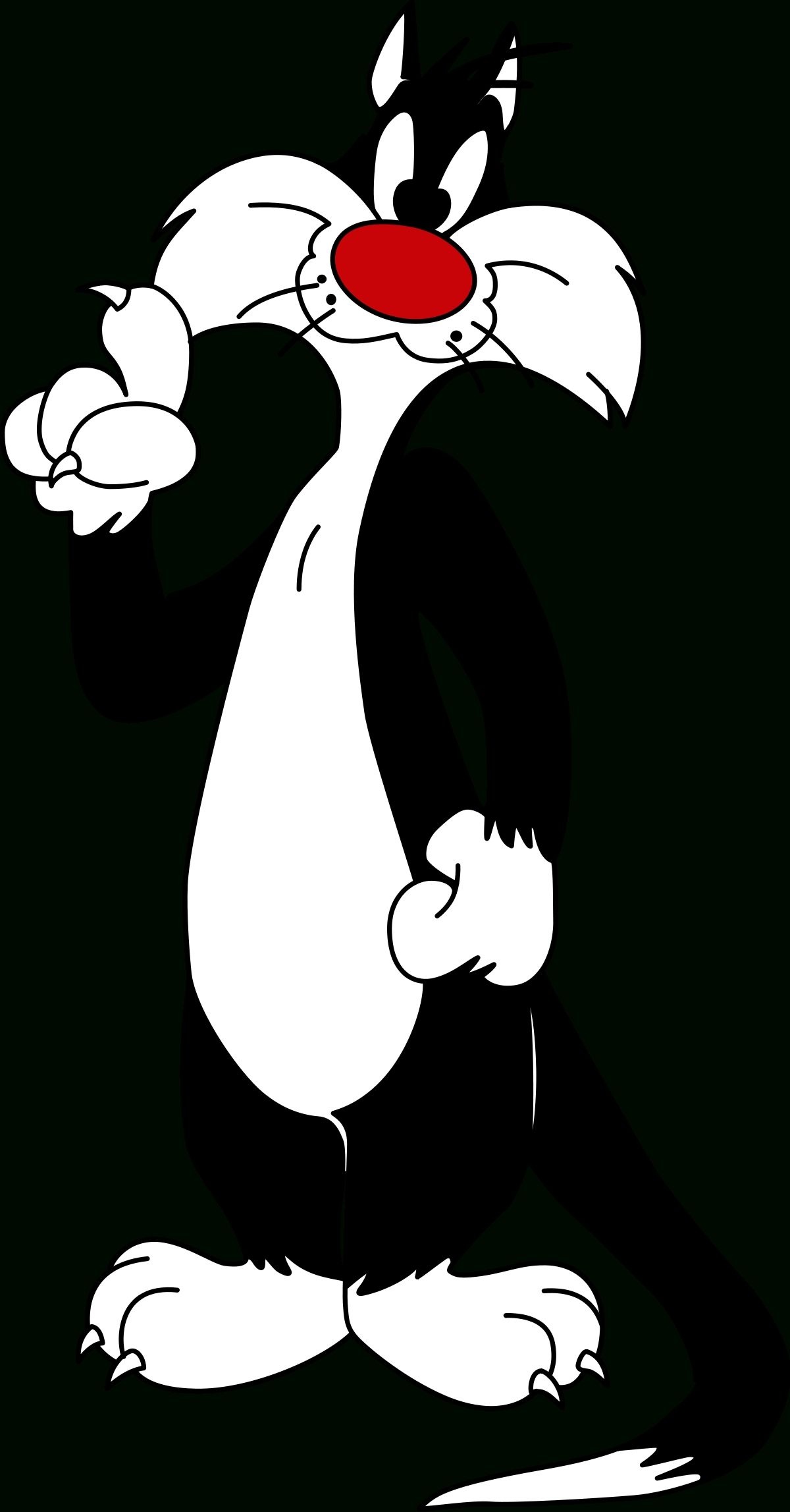 Sylvester the Cat, Pictures of Sylvester, Full HD, Cartoon drawings, 1200x2300 HD Handy