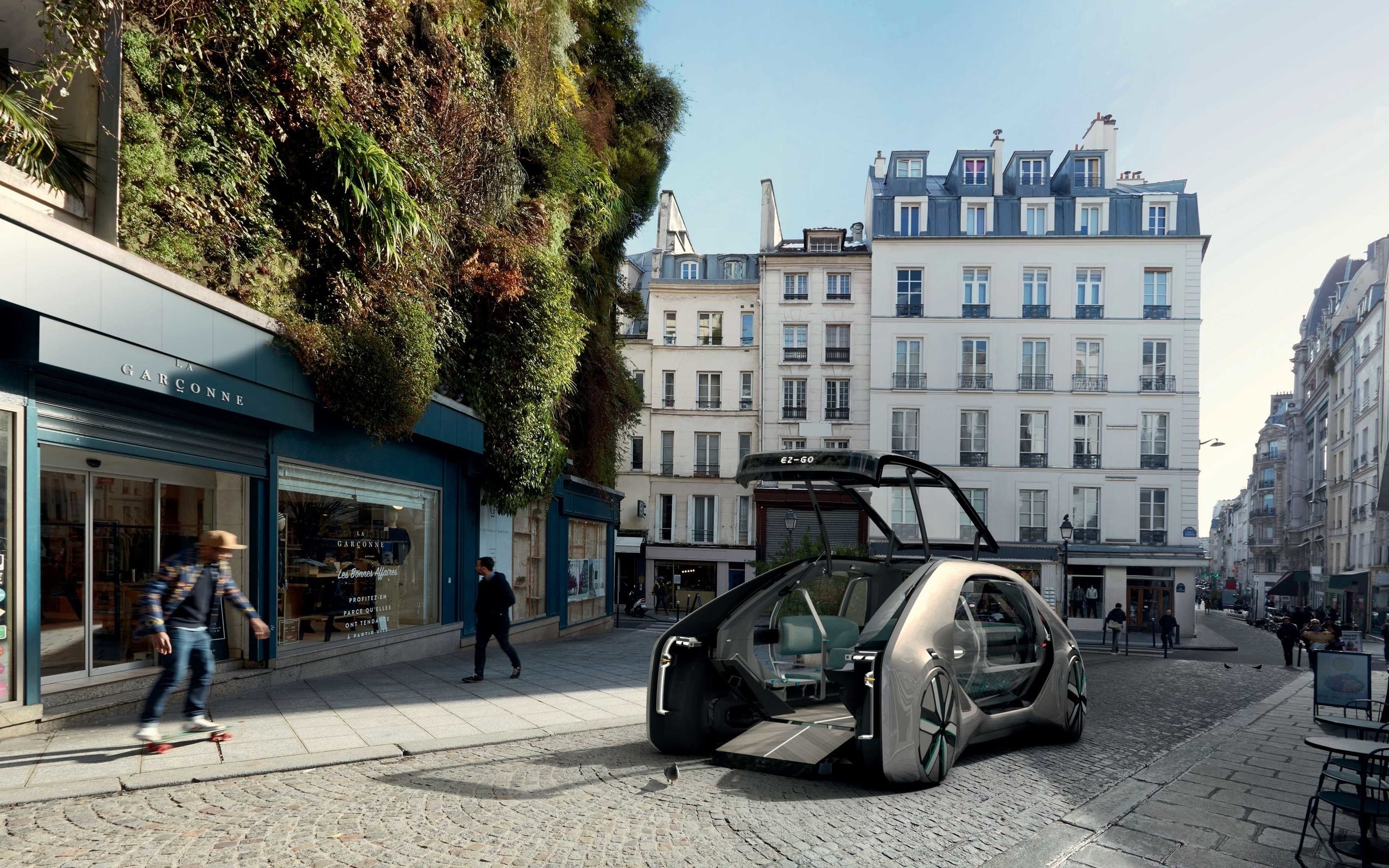 Renault EZ, 2018 concept, Electric car wallpaper, Taxi vehicle, 2560x1600 HD Desktop