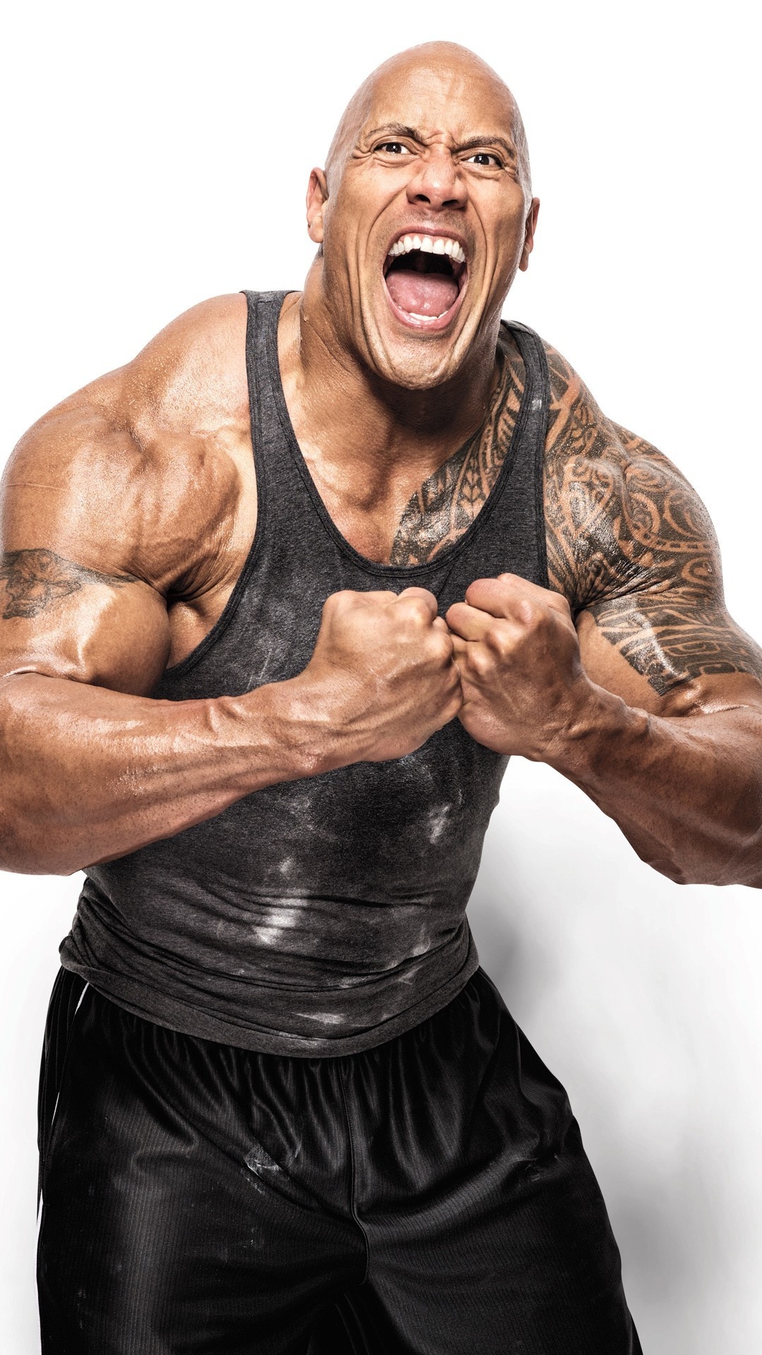 Dwayne Johnson workout, Fitness inspiration, Body transformation, Unstoppable determination, 1080x1920 Full HD Handy