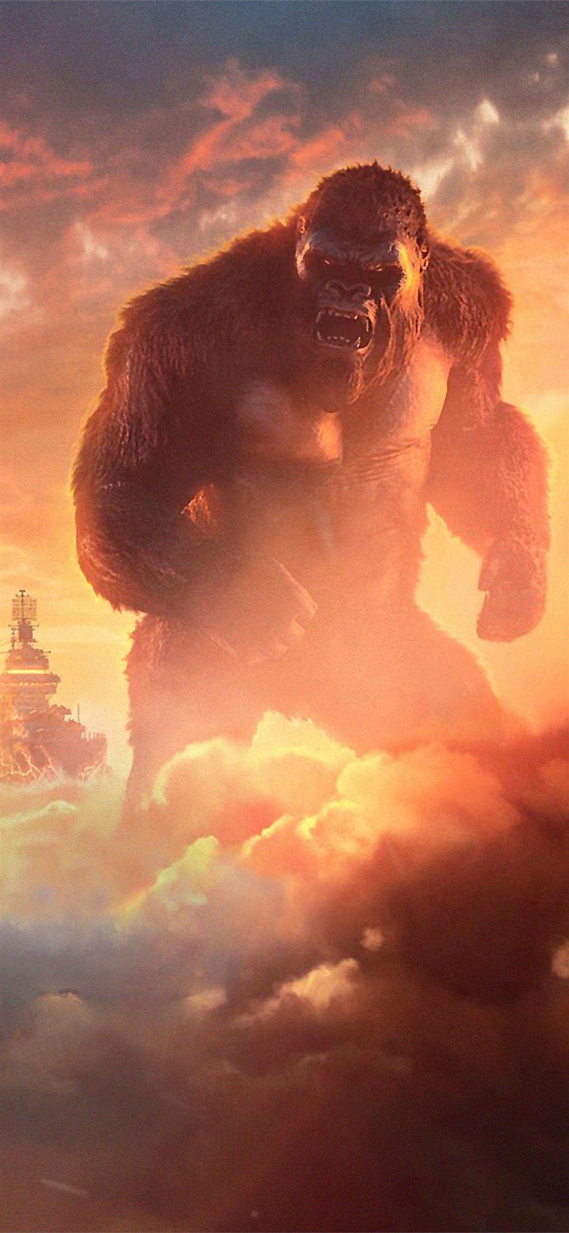 King Kong: A giant ape monster who first appeared in the 1933 RKO Radio Pictures film. 1170x2540 HD Wallpaper.