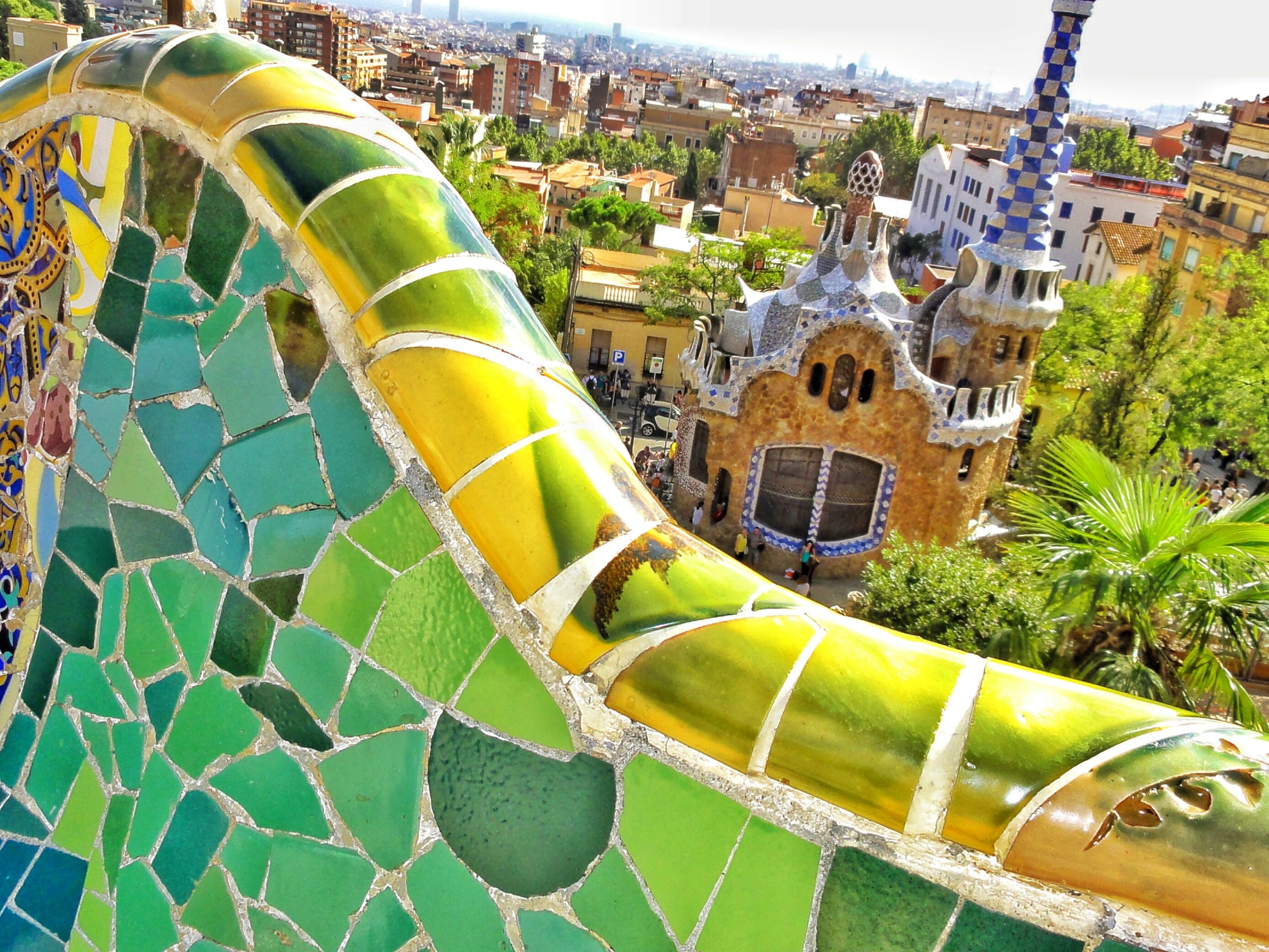 Parc Guell, Barcelona, Travels, UNESCO World Heritage, 2560x1920 HD Desktop