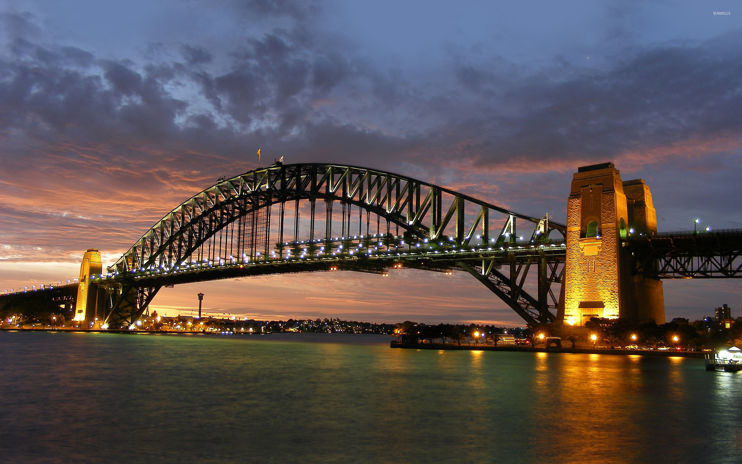 Sydney: Harbour Bridge, The city was founded in 1788 as a penal colony. 2560x1600 HD Wallpaper.