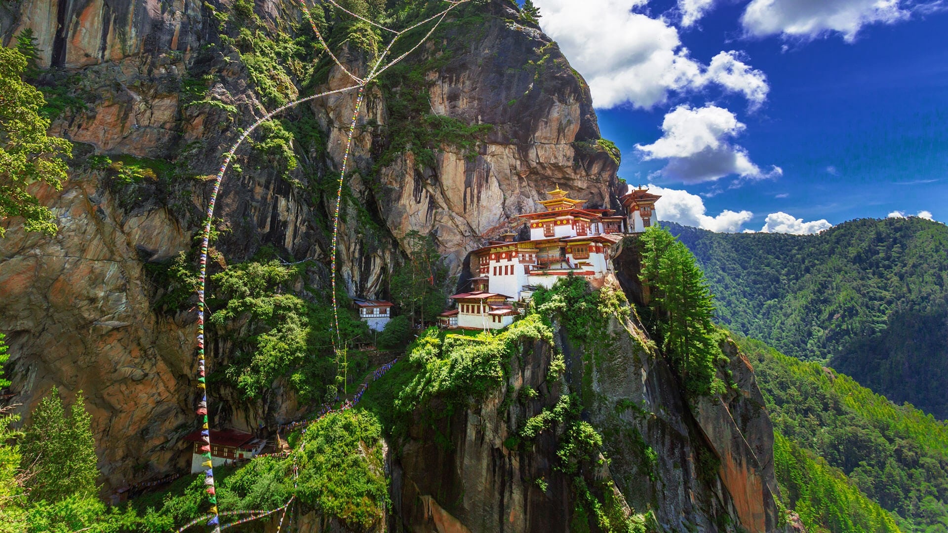 Hiking to Tiger's Nest, Paro Taktsang Bhutan, Adventure and Beyond, Nature's marvel, 1920x1080 Full HD Desktop