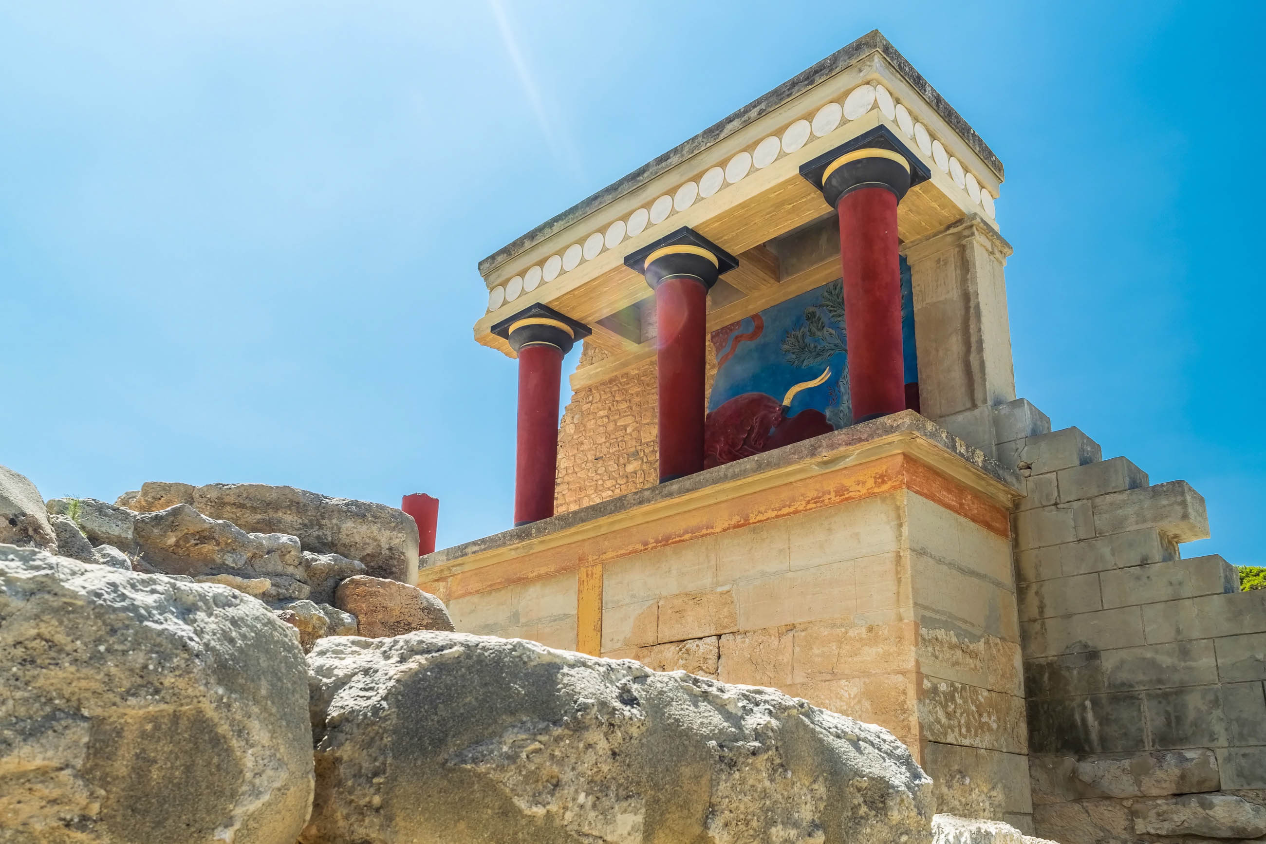 Knossos Palace, Ruins of Crete, Greek exploration, Cultural heritage, 2600x1740 HD Desktop