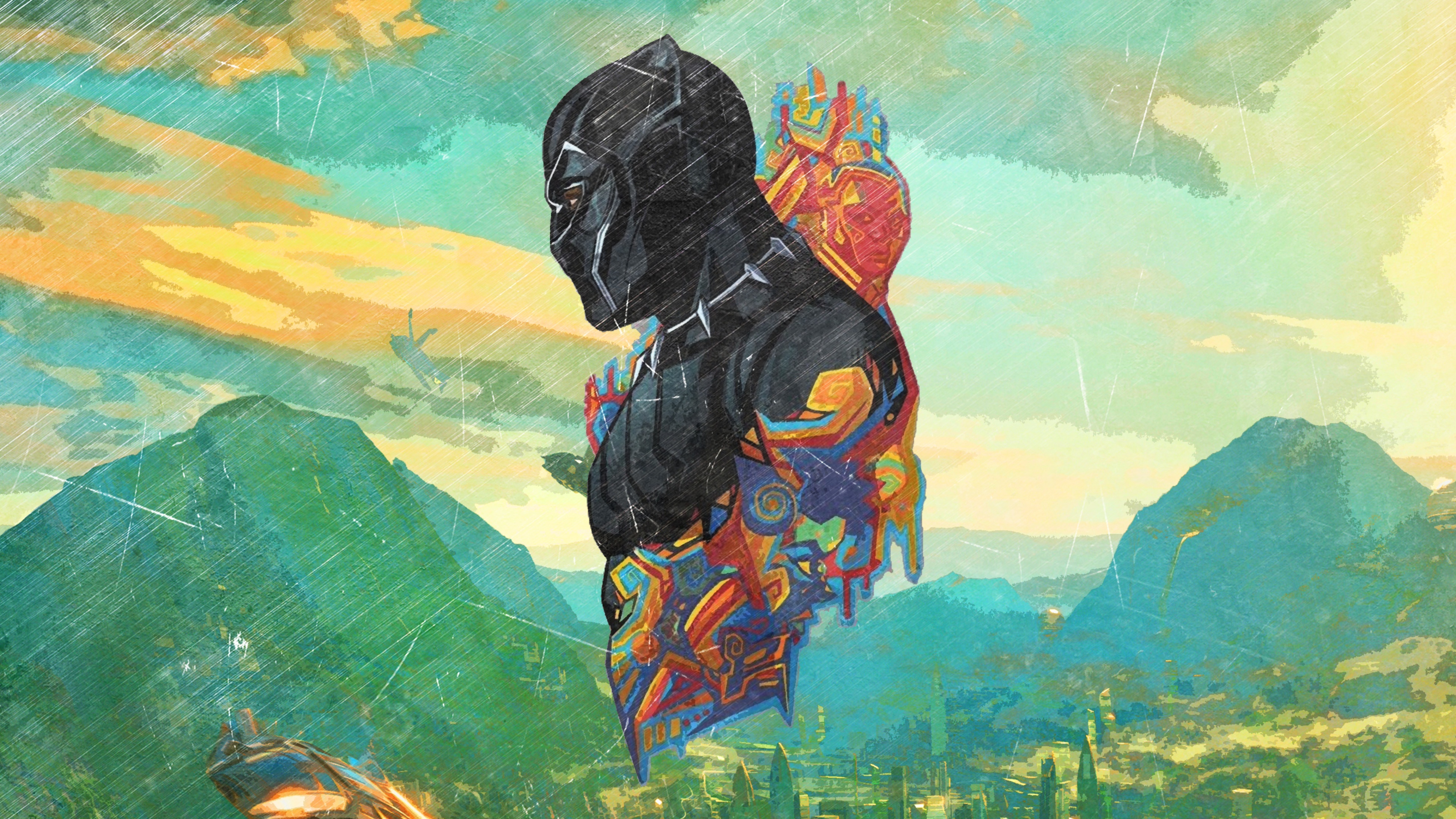 Black Panther, Marvel comics, 4K wallpaper, Background image, 3840x2160 4K Desktop