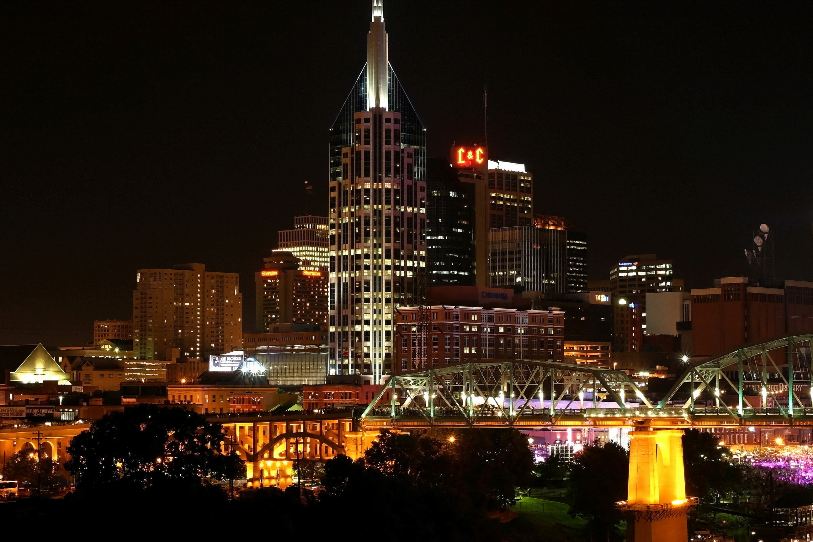 Nashville Skyline, Majestic cityscape, Urban beauty, Captivating view, 2600x1730 HD Desktop