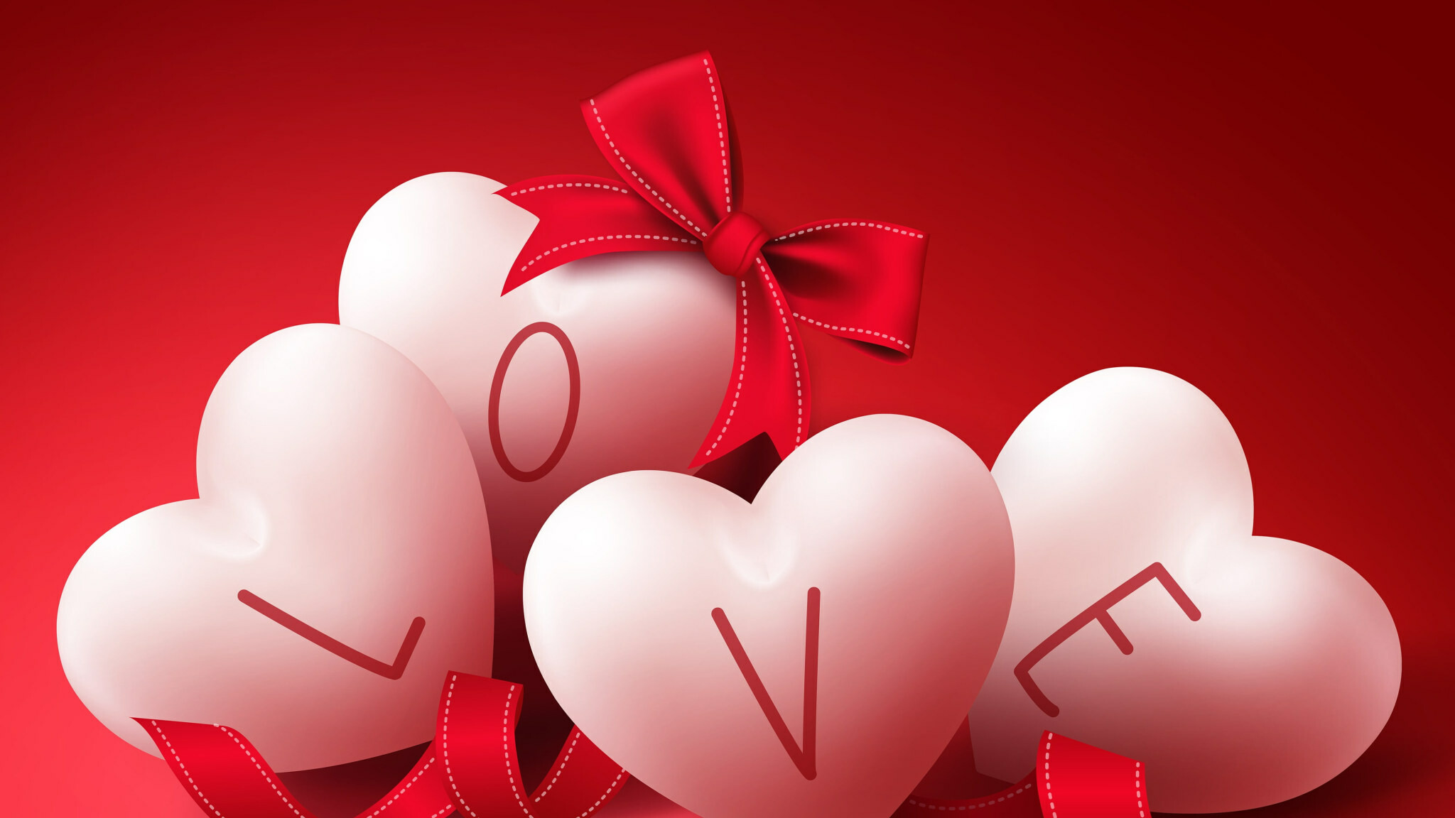 Heart: Used informally to convey the idea of usually romantic love. 2050x1160 HD Wallpaper.